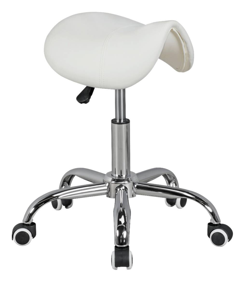 Hocker weiß Kunstleder