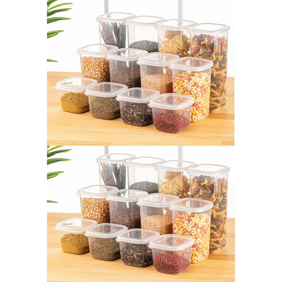 HermiaConcept Vorratsdosenset 24tlg. weiß