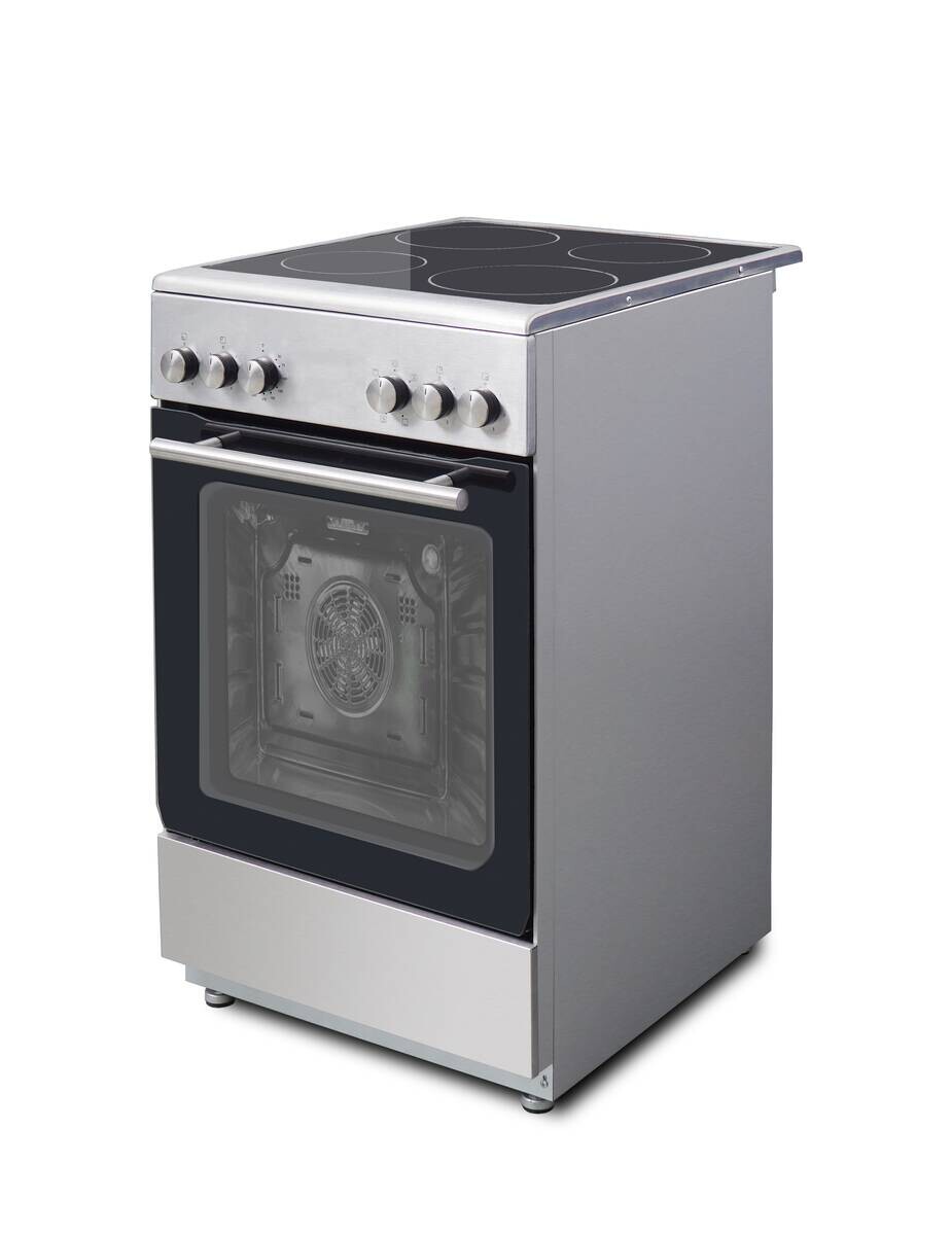 Stand-Elektroherd EH-50KPD56 Edelstahl B/H/T: ca. 50x86x60 cm