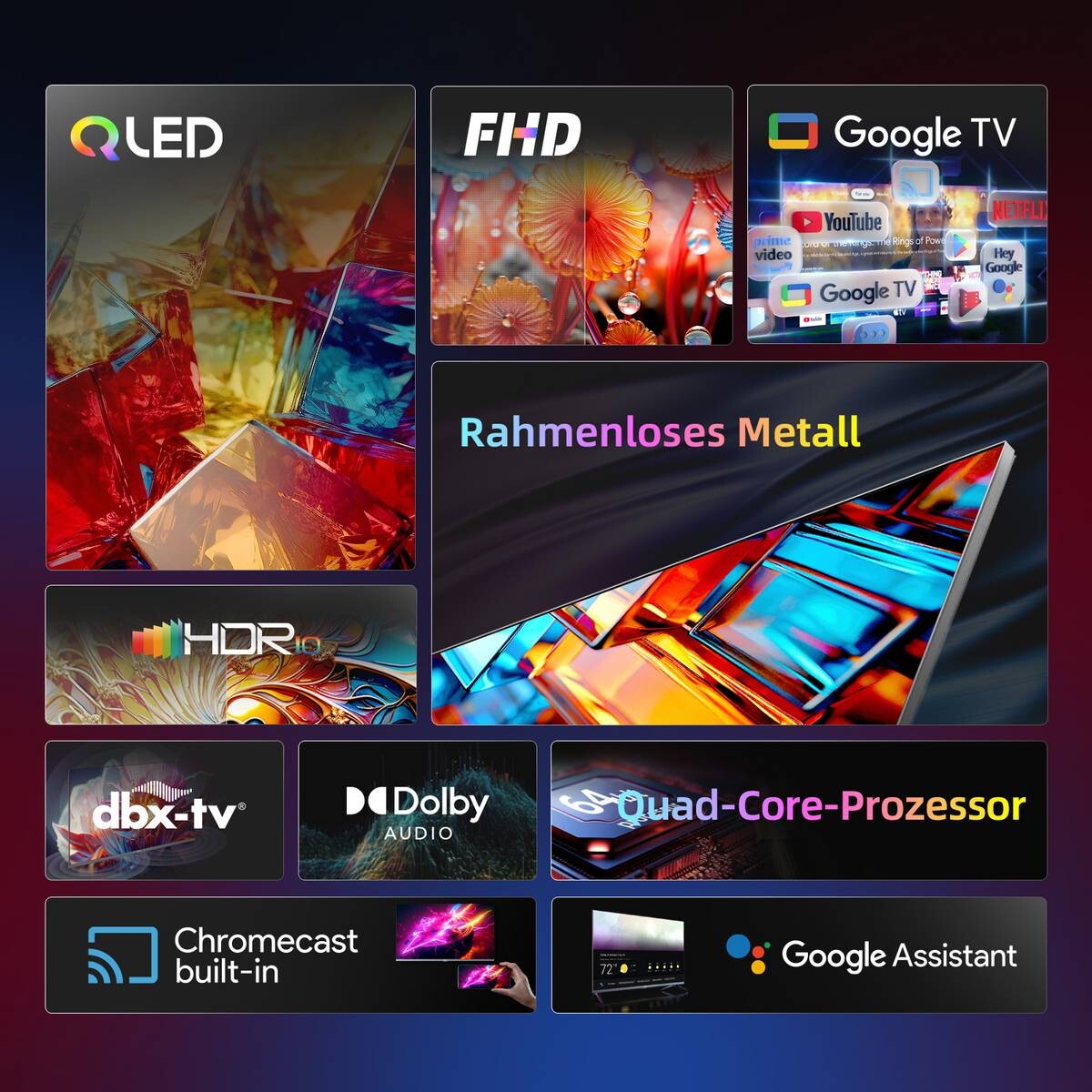 CHiQ QLED-Fernseher L32QM8T B/H: ca. 72x47 cm