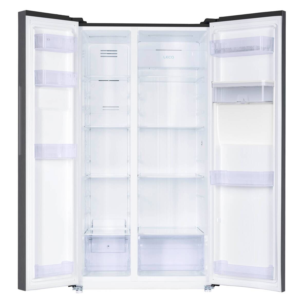 POCOline Side-by-Side SBS177-559 DDIXNFWDD dark Inox B/H/T: ca. 91,2x177x70,4 cm