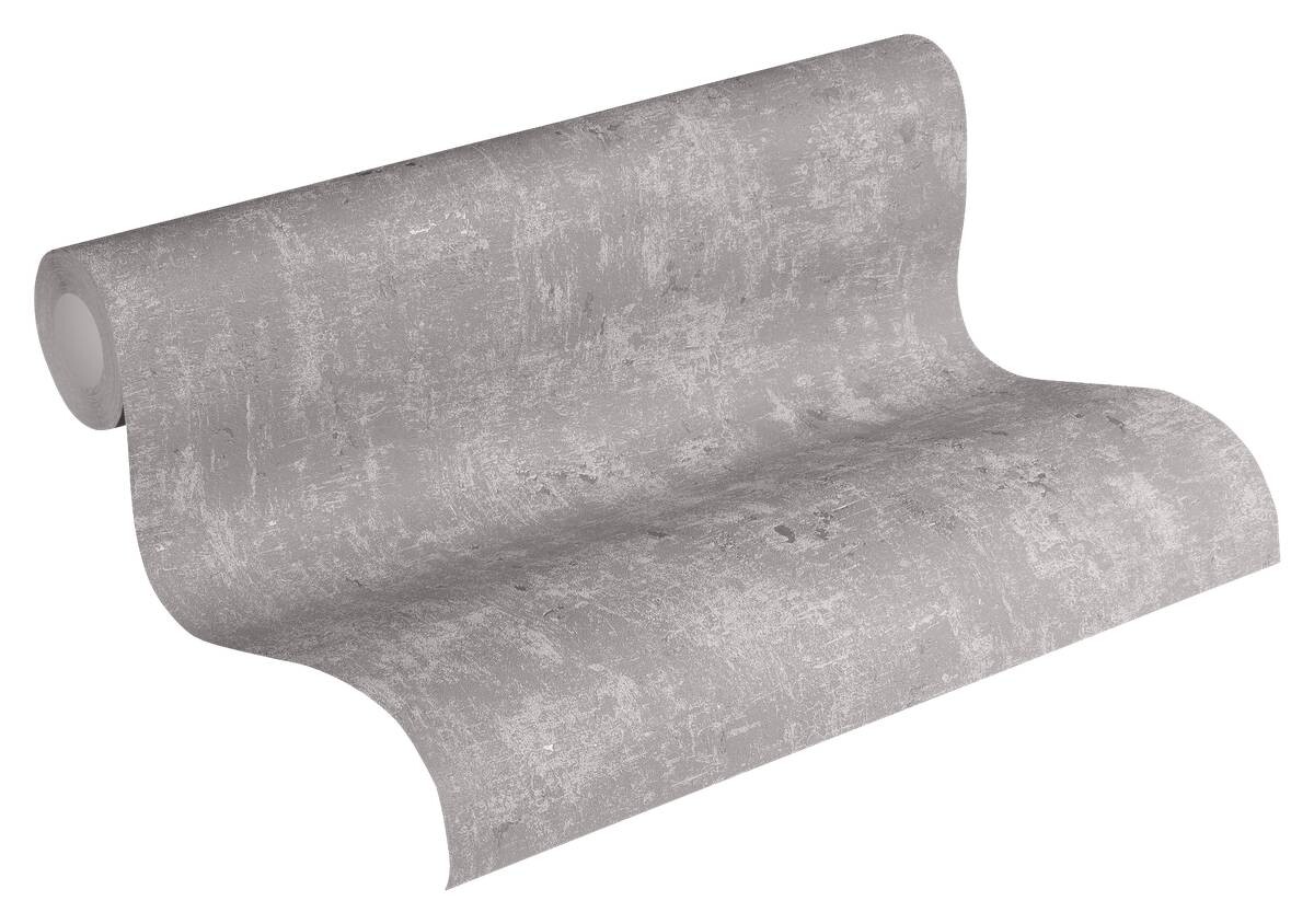 Vliestapete Betonoptik dunkelgrau B/L: ca. 53x1005 cm