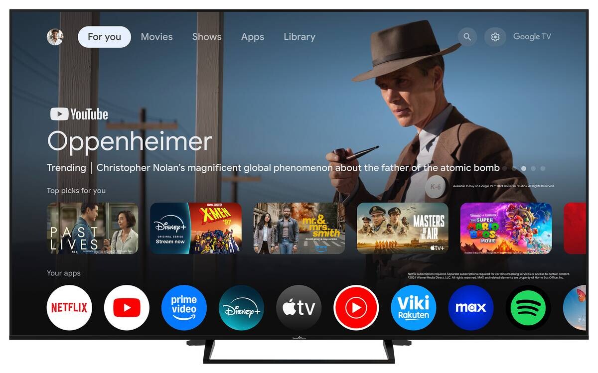 Smart-Tech QLED-Fernseher 65QG06K B/H: ca. 145x88 cm