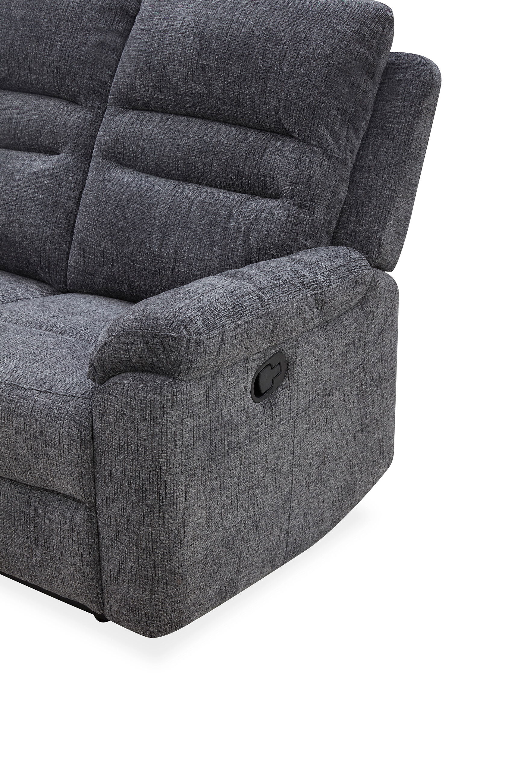 Sofa 3-2-1 KW 2028 dunkelgrau Microfaser