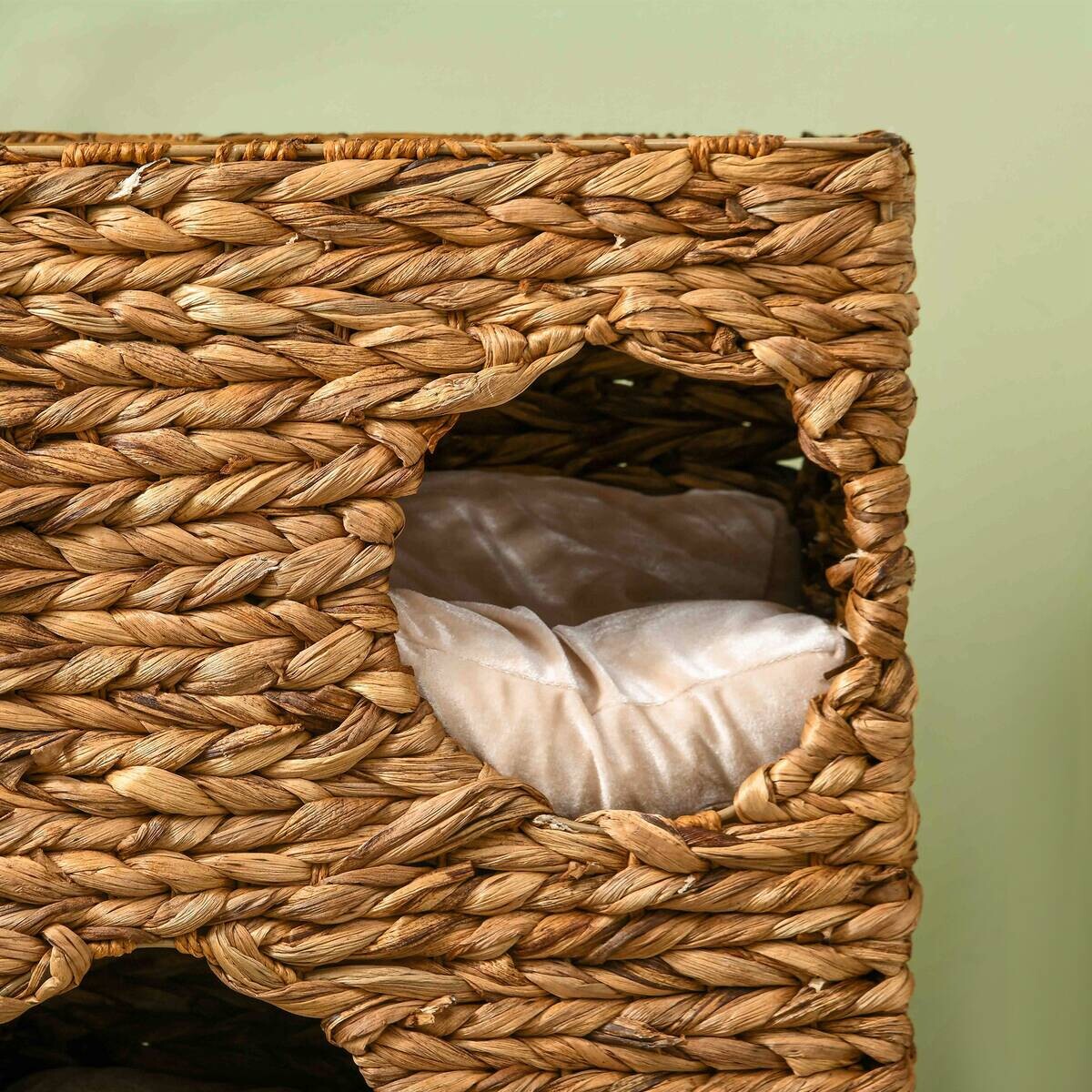 PawHut Kratztonne braun Stahl B/H/L: ca. 31x76x40 cm