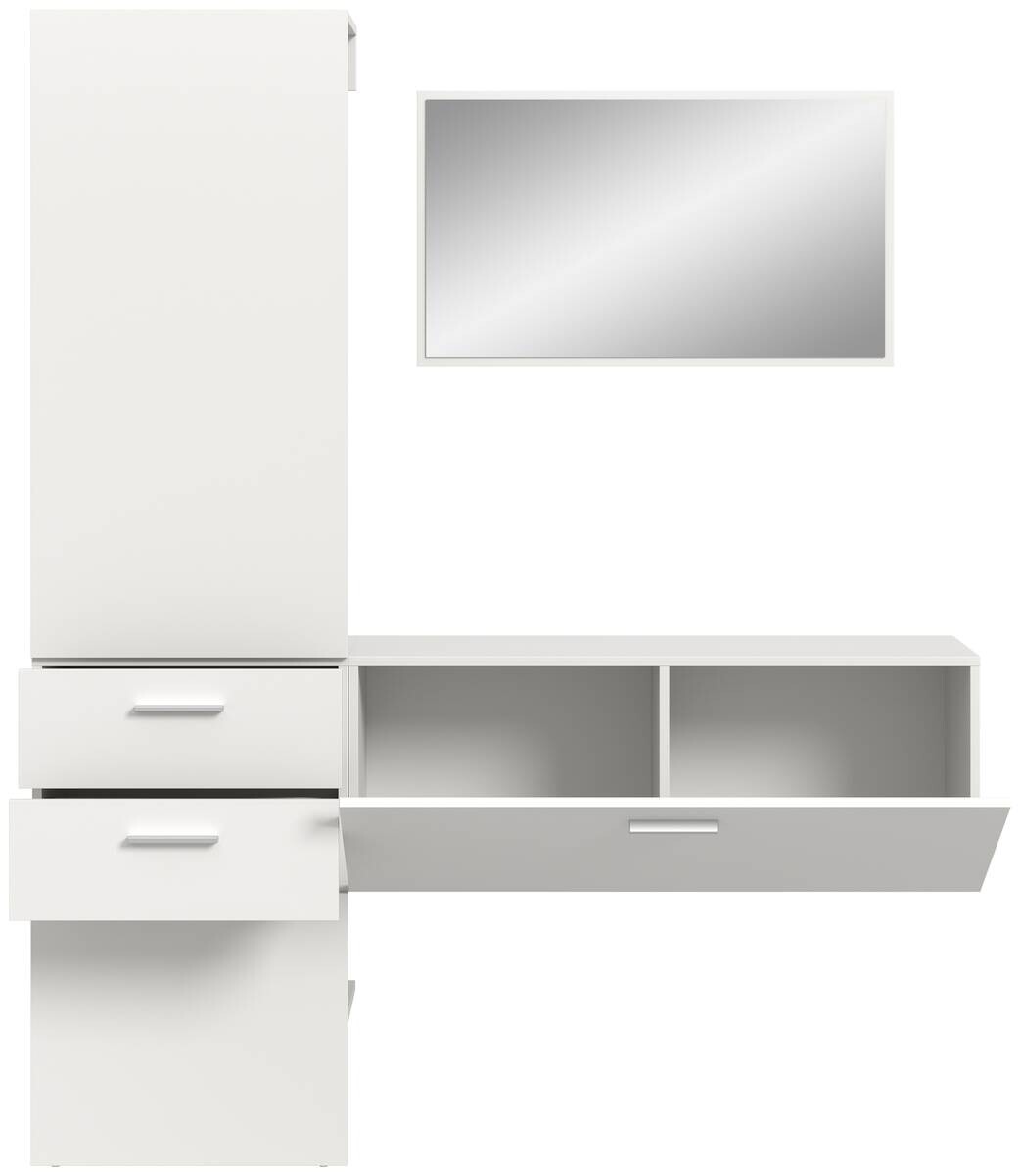 Garderobe VAGA weiß B/H/T: ca. 156x190x36 cm