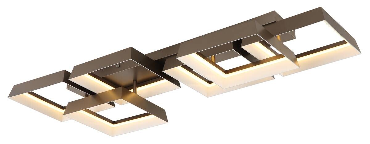 GLOBO Deckenleuchte kaffee Metall Kunststoff B/H/L: ca. 35x12,5x102 cm 1 Brennstellen