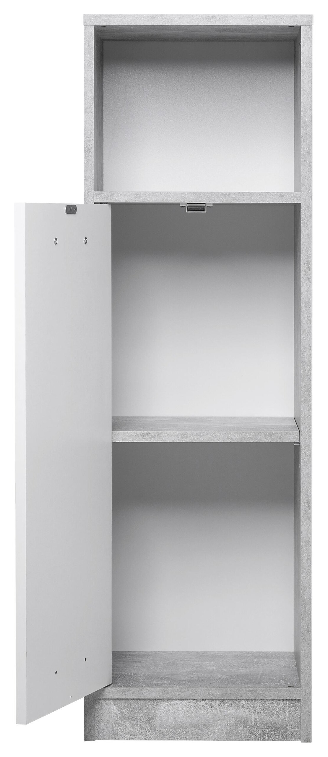 Bad-Set Madeira Beton Optik weiß B/H/T: ca. 123x76,5x28 cm