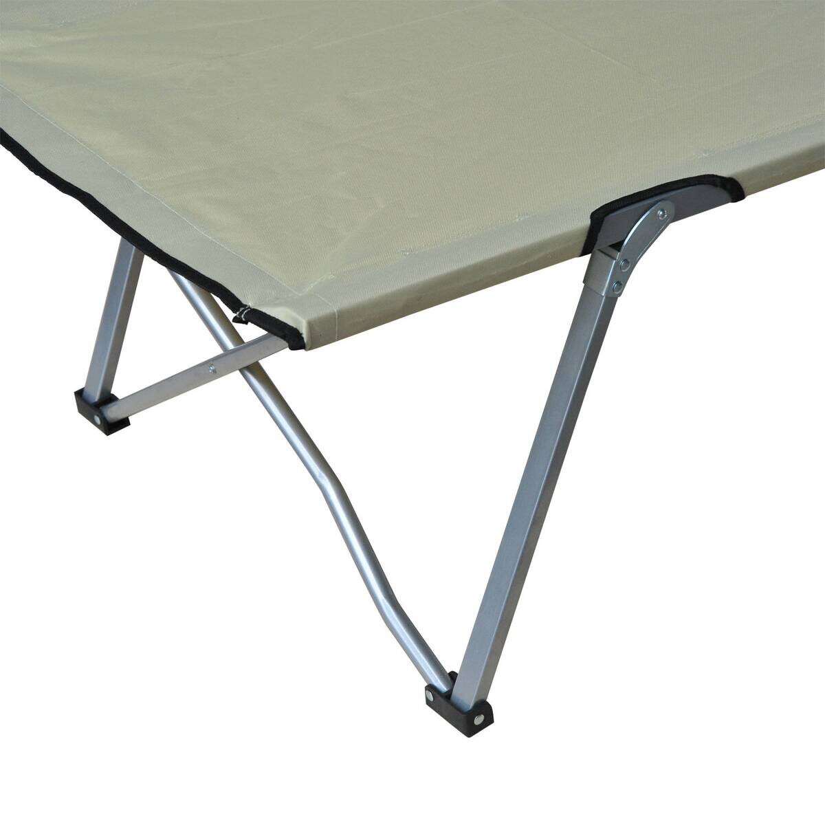 Outsunny Feldbett beige Metall B/H/L: ca. 64x40x193 cm