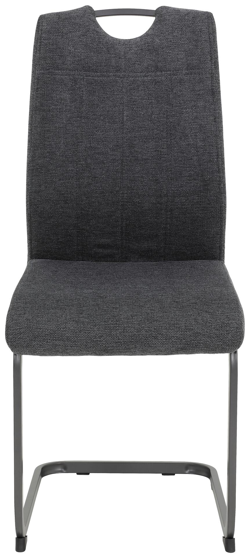 Schwingstuhl Britta anthrazit Vintage grau Webstoff B/H/T: ca. 44x100x59 cm