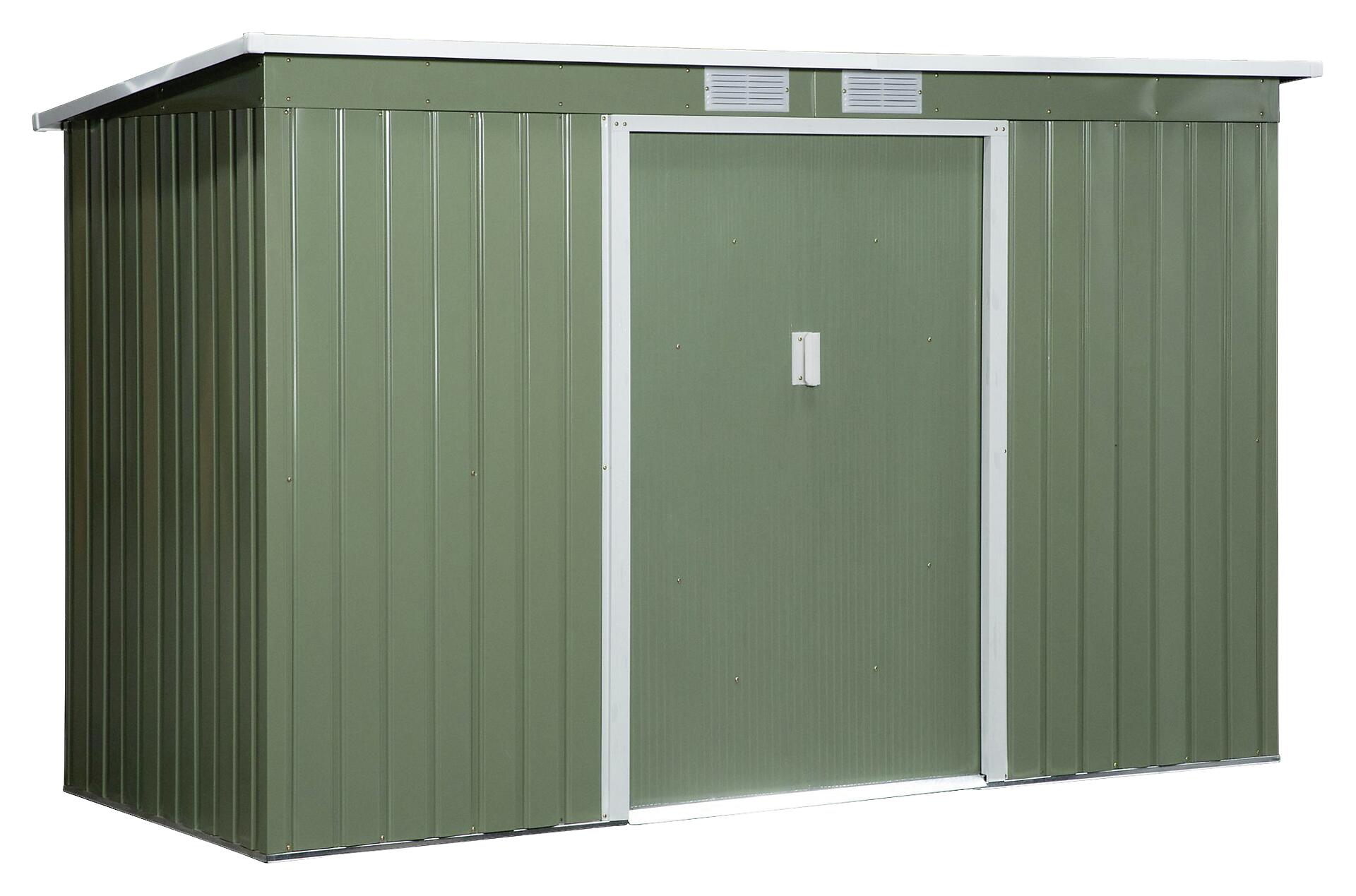 Outsunny Gartenschrank grün Stahl B/H/T: ca. 277x173x130 cm