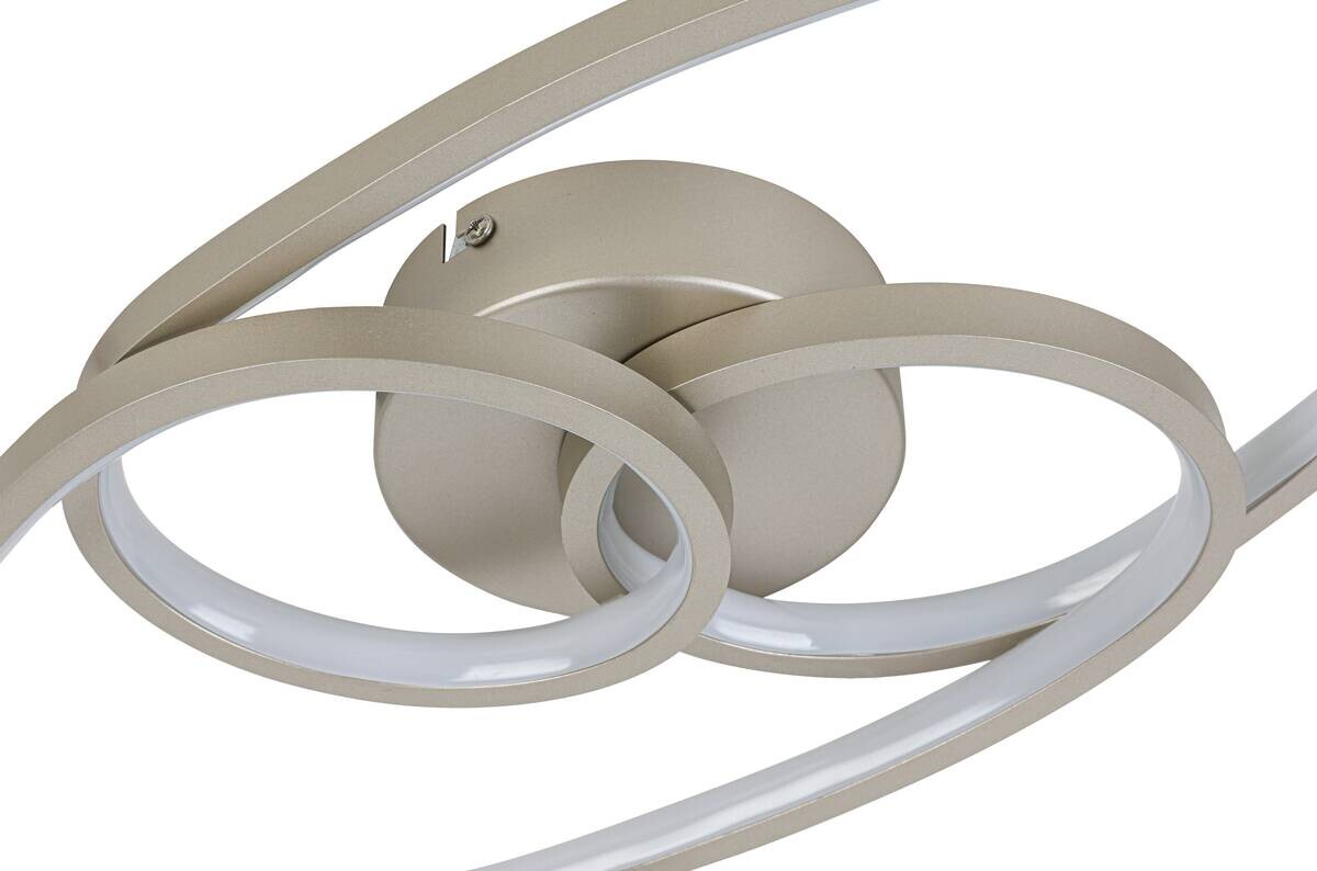 Nolo LED-Deckenleuchte Dual champagner Metall B/H/L: ca. 21x8x45 cm