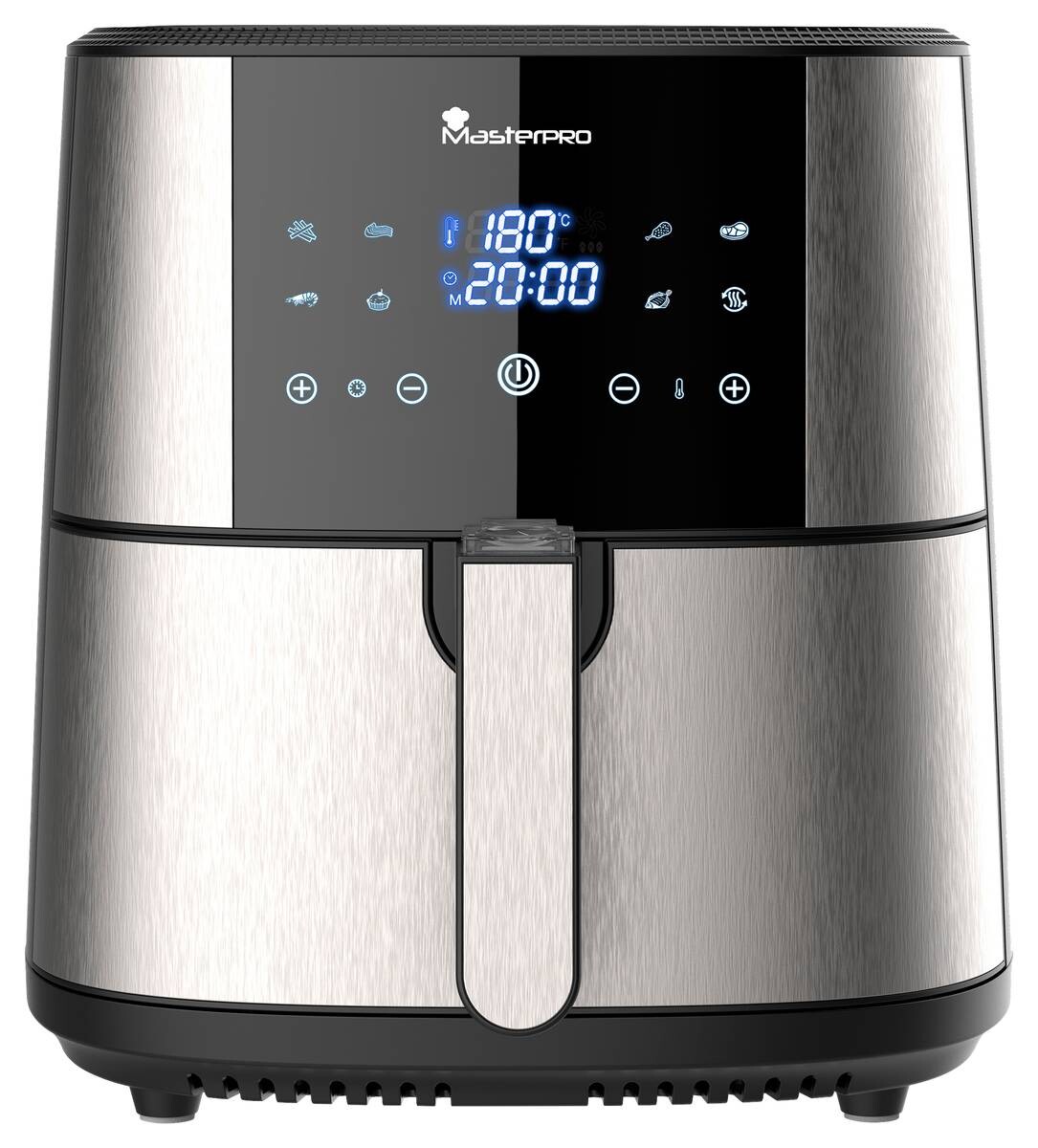 MASTERPRO Heißluftfritteuse BGMP-9167 silber Kunststoff B/H/T: ca. 36x39,5x41 cm ca. 6 l