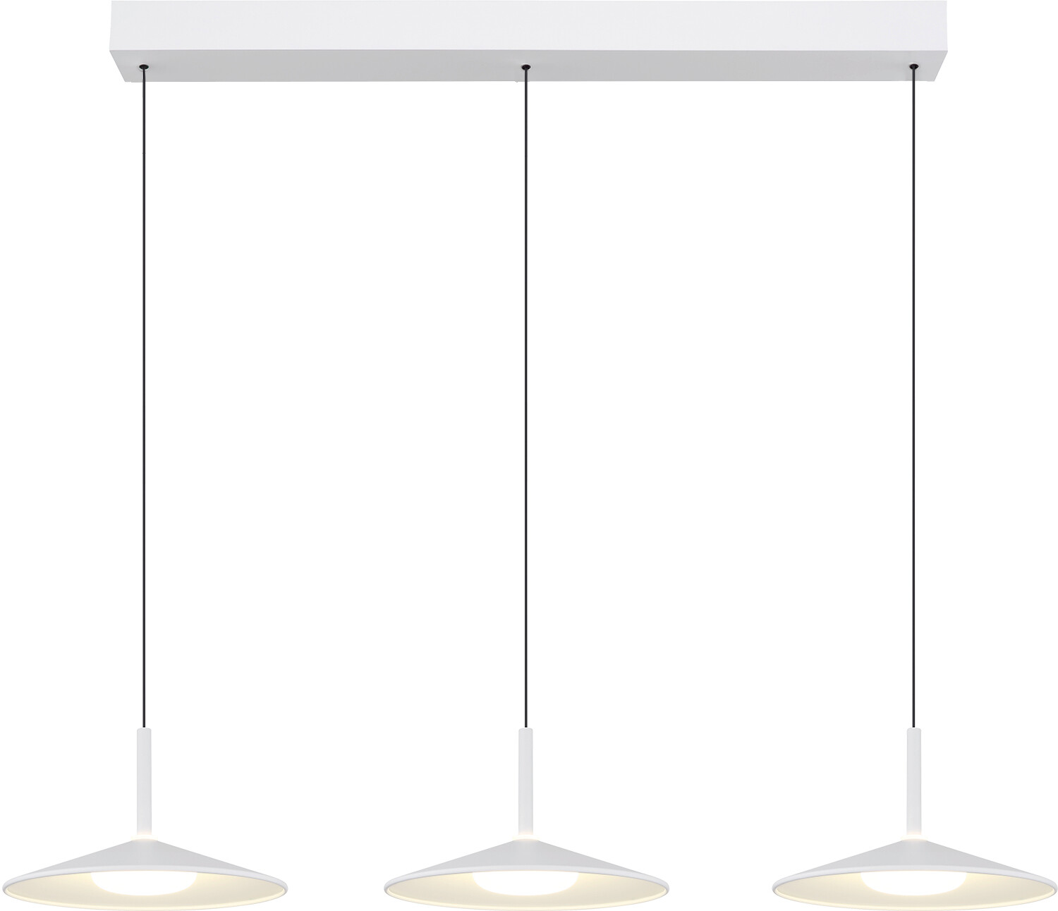 GLOBO LED-Hängeleuchte Opal transparent weiß PVC Acryl Metall B/H/L: ca. 25x180x95 cm 1.0 Brennstellen