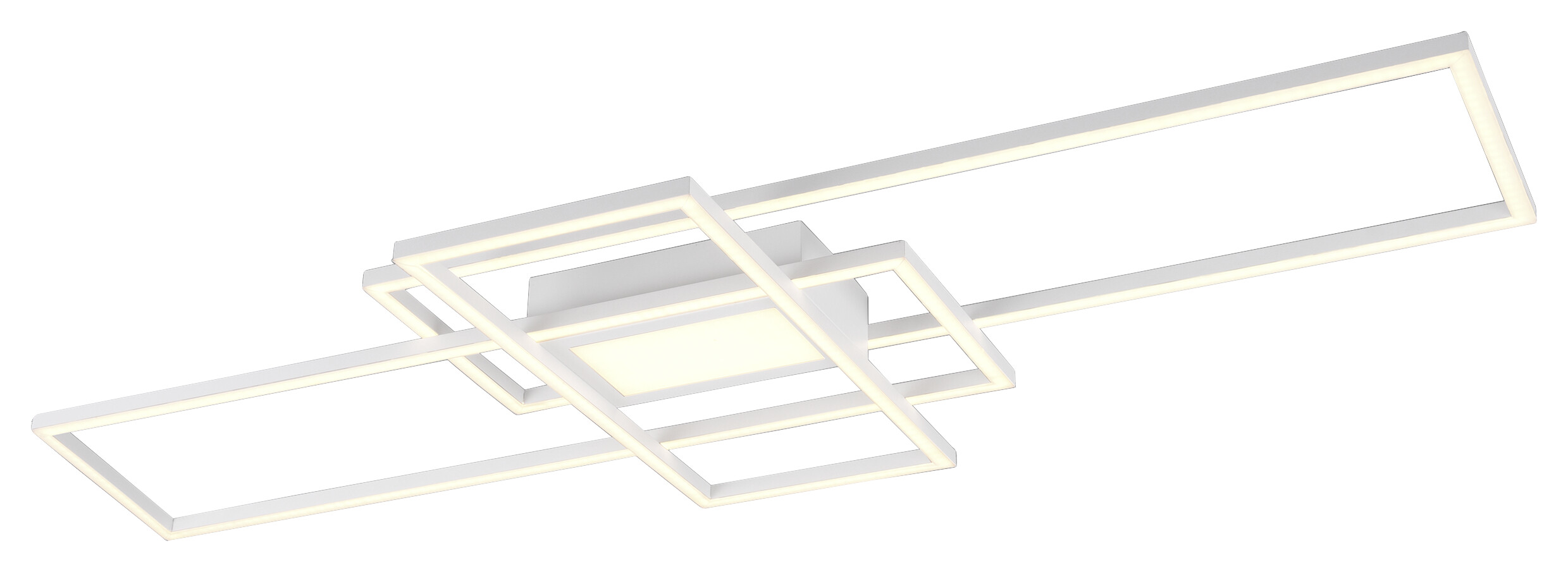 TRIO Deckenleuchte Irvine weiß Metall B/H/L: ca. 42x6x105 cm