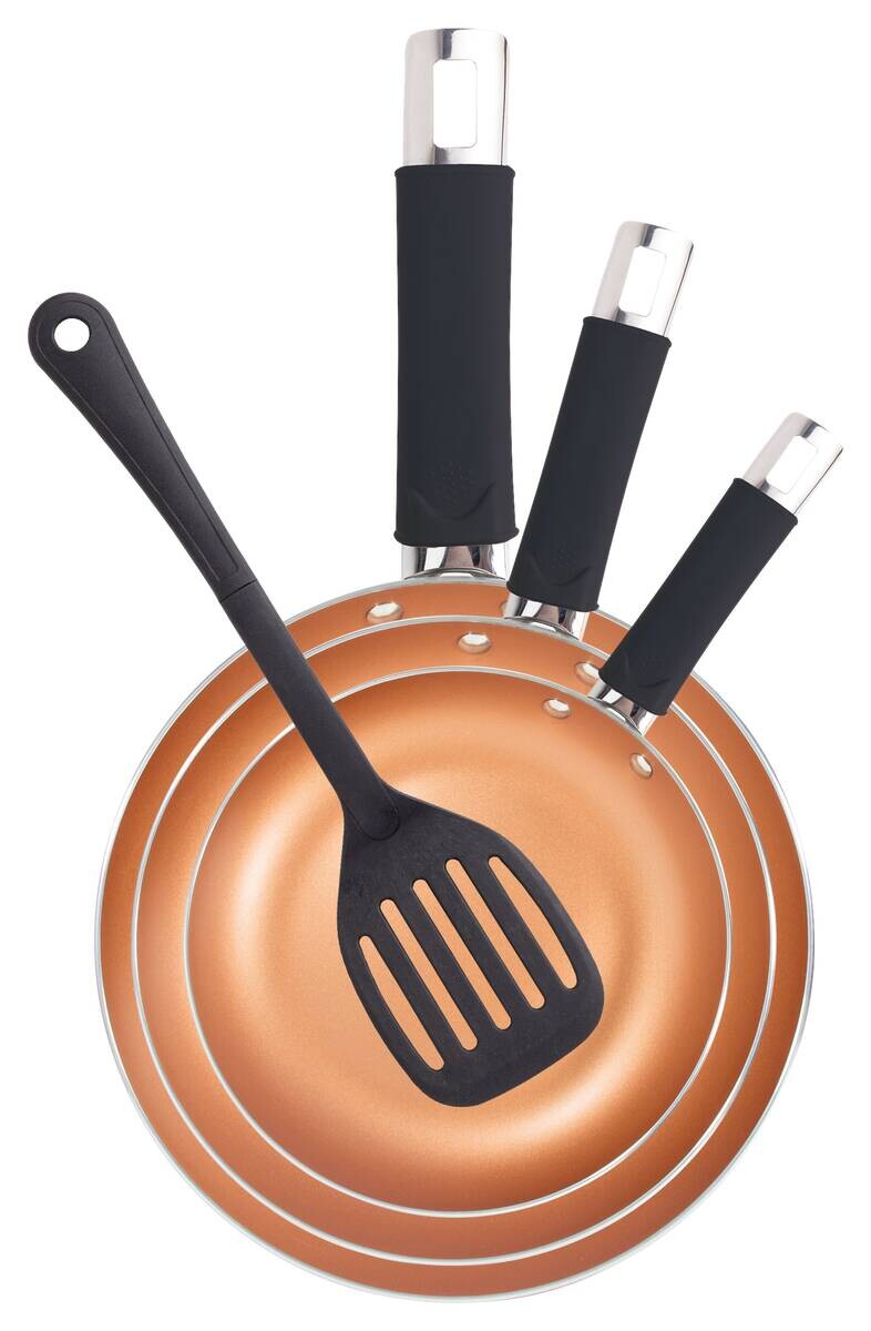 RENBERG Bratpfannenset ROYCE REECO bronze Aluminium 4 tlg.