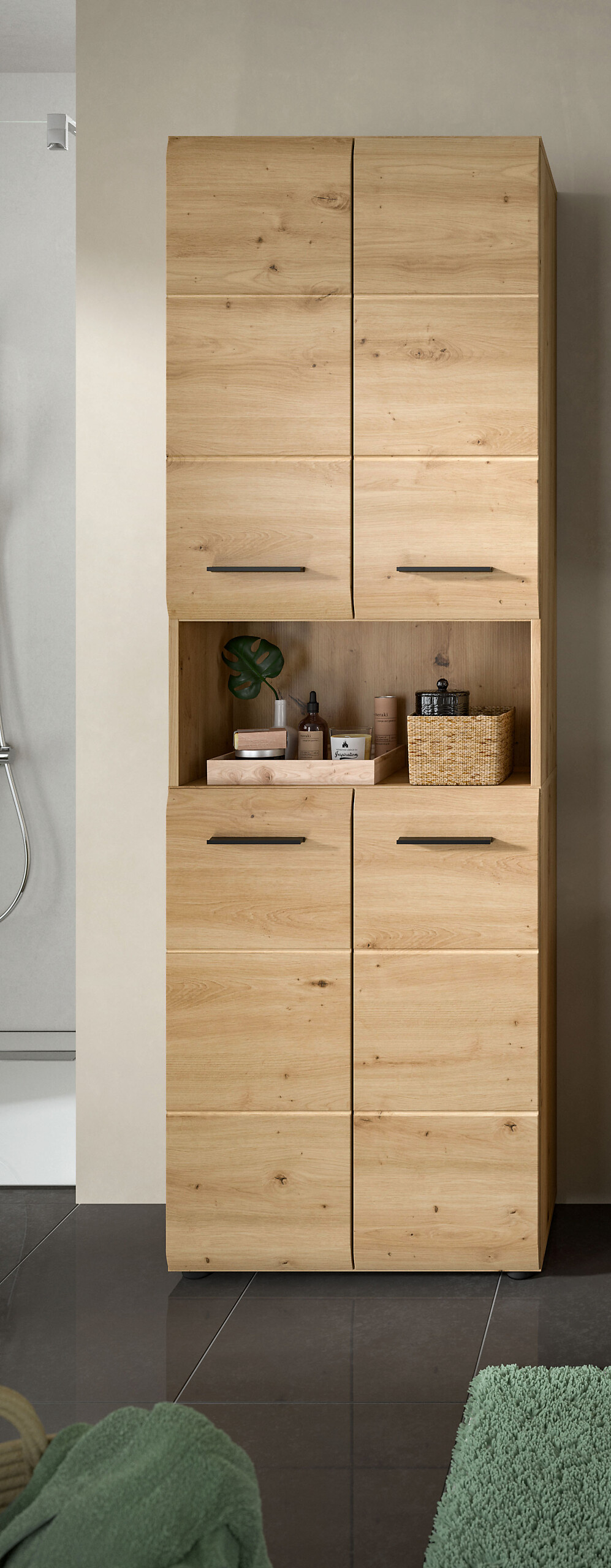 Hochschrank Ice Artisan Oak Nachbildung B/H/T: ca. 60x185x30 cm Hochschrank Ice Artisan Oak Nachbildung B/H/T: ca. 60x185x30 cm