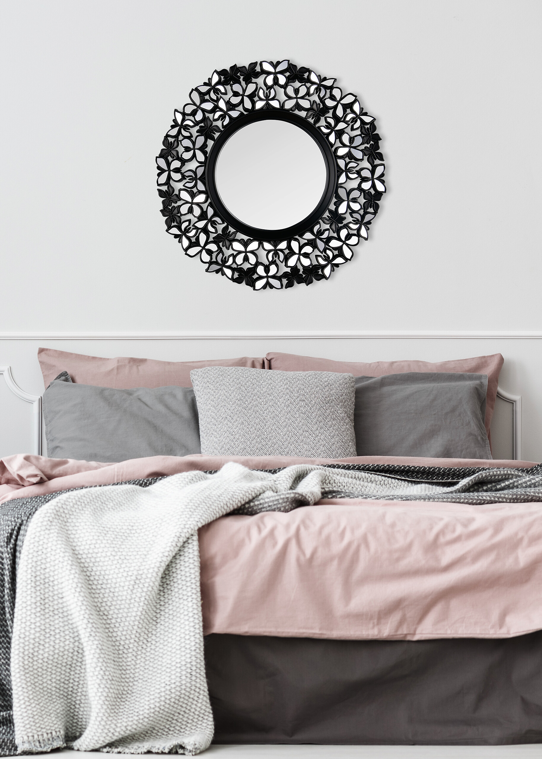 Dekospiegel Lou schwarz T/D: ca. 4x58 cm