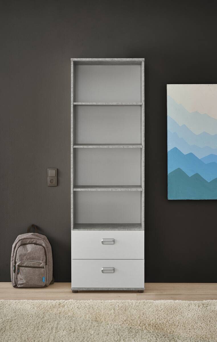 Standregal Matino Beton B/H/T: ca. 60x191x33 cm