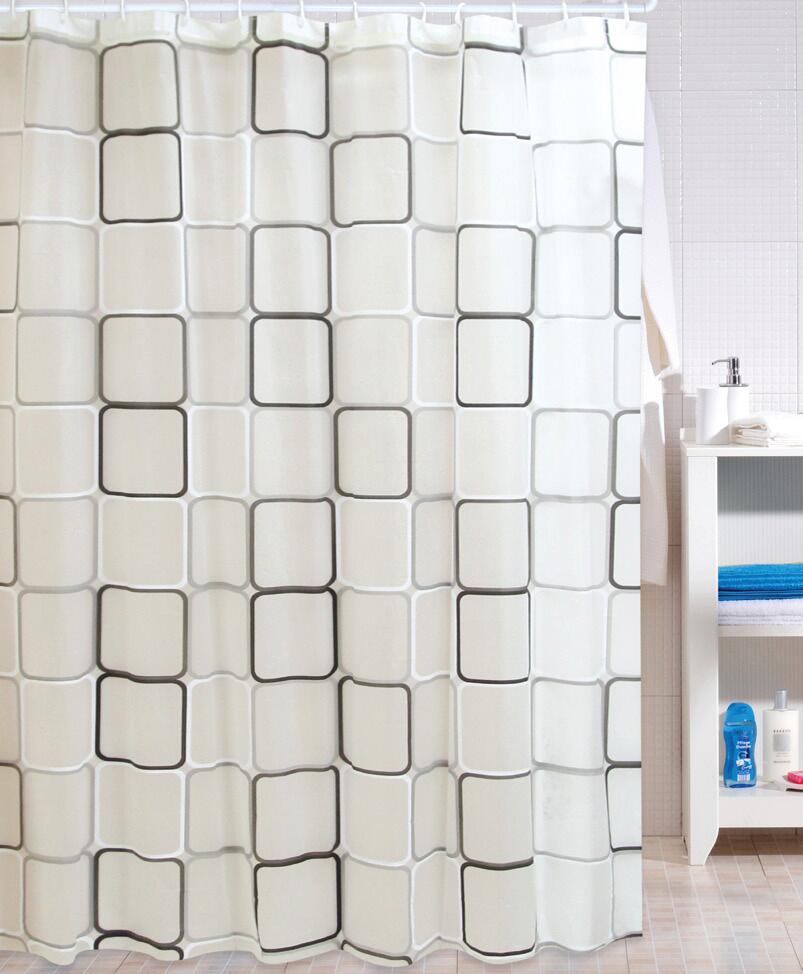 Acus Duschvorhang Window creme taupe Textil B/L: ca. 180x200 cm