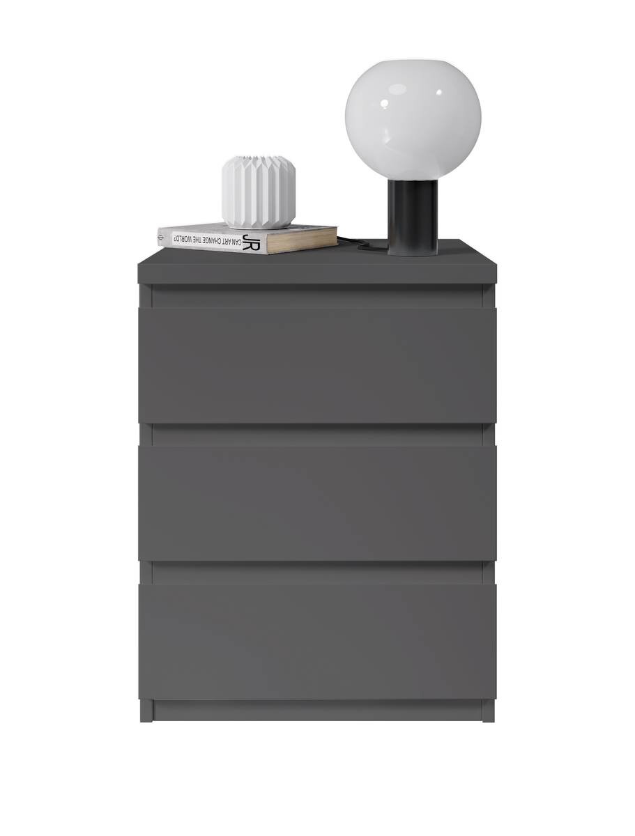 Nachtkonsole Olli Graphit B/H/T: ca. 45x61x38 cm