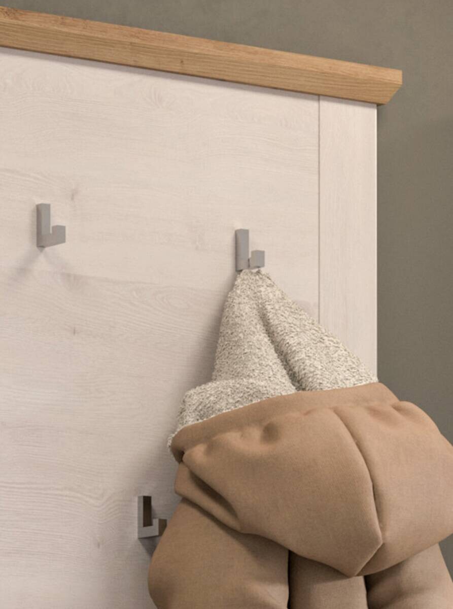 Garderobe Verona Sibiu Lärche Nachbildung Eiche Artisan Nachbildung B/H/T: ca. 190x196x39 cm