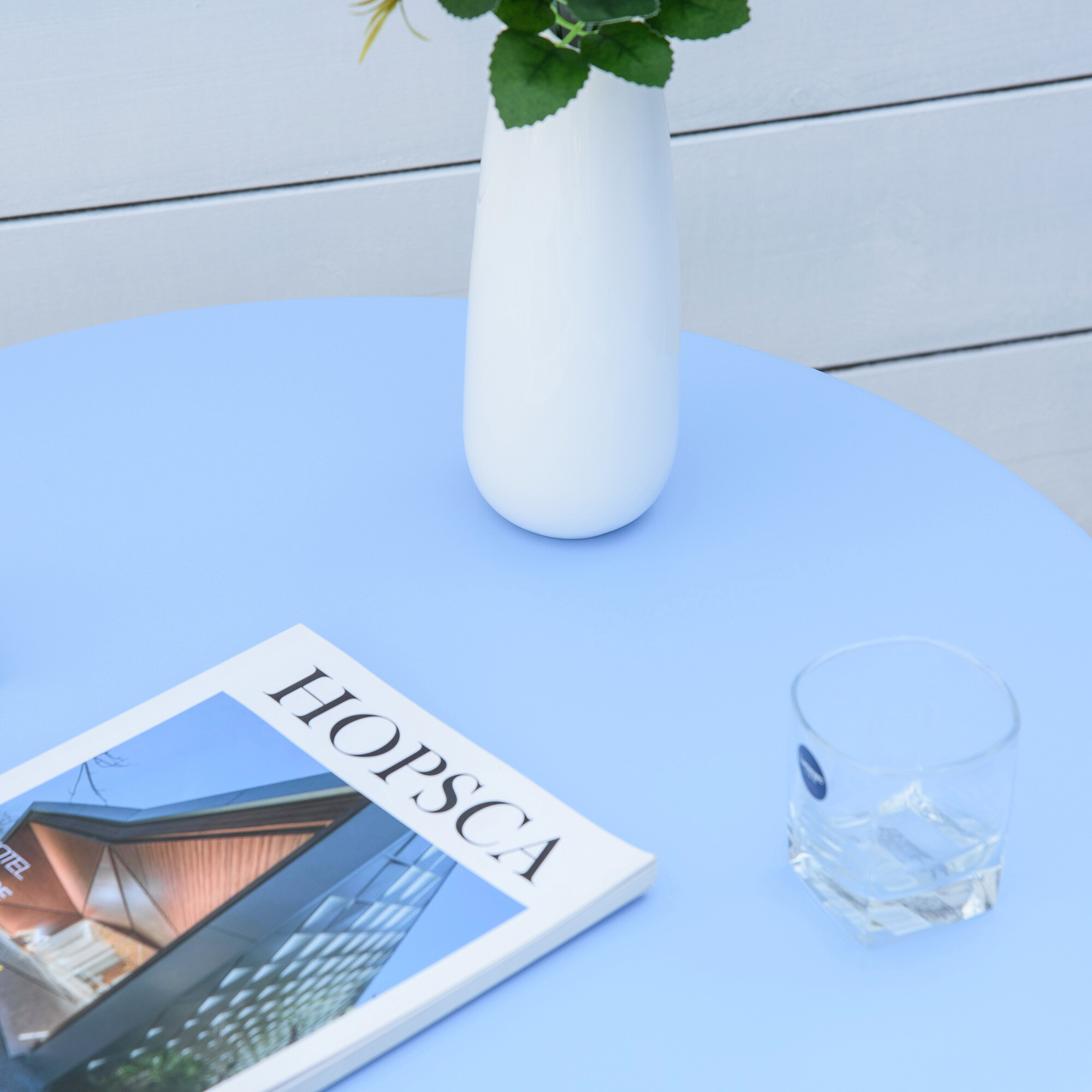 Outsunny Gartenmöbel-Set hellblau Metall