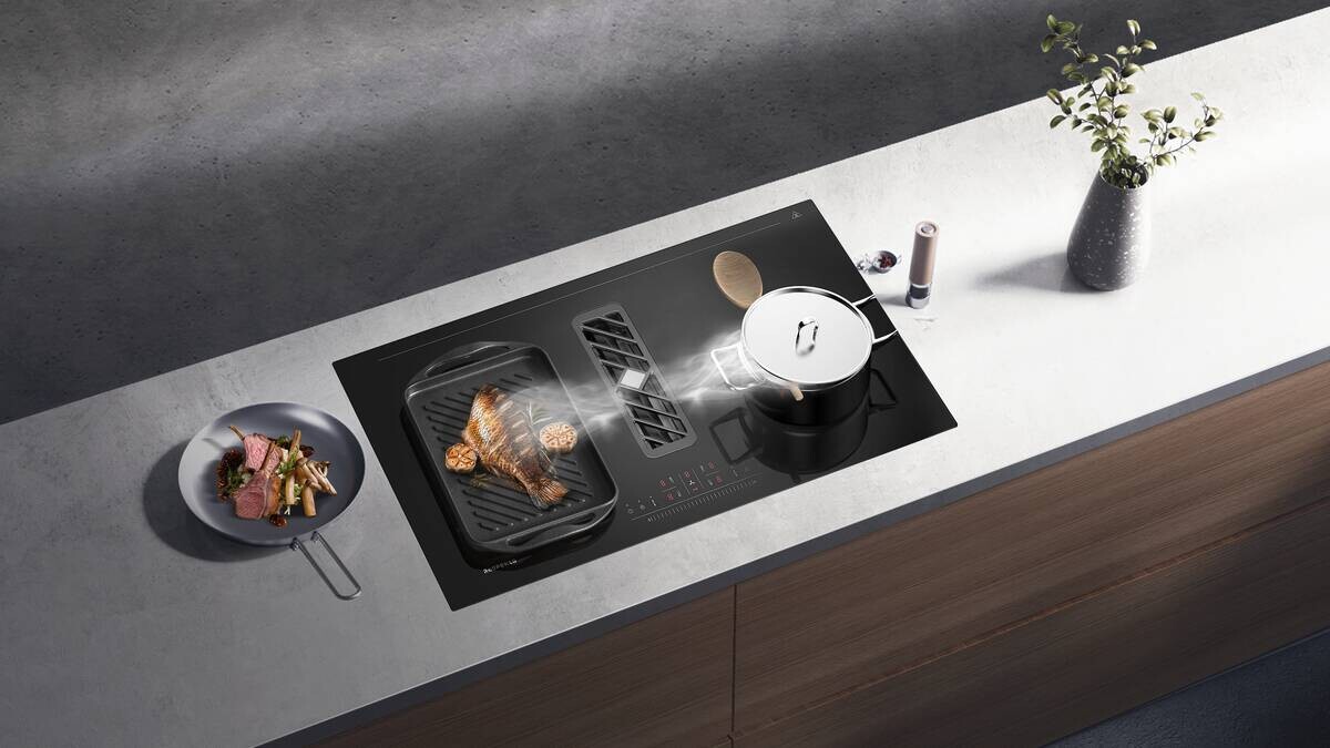 Express Doppelblock Star hellgrau Lacklaminat Hochglanz B/T: ca. 280x150 cm