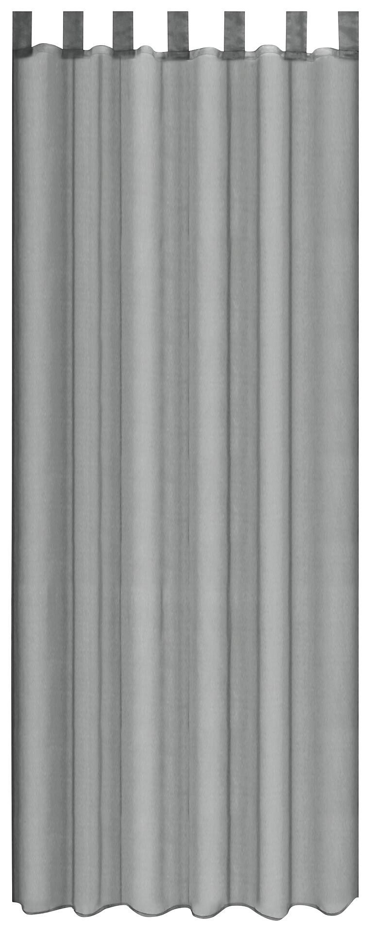 Sensation Schlaufenvorhang Look silber B/L: ca. 140x235 cm