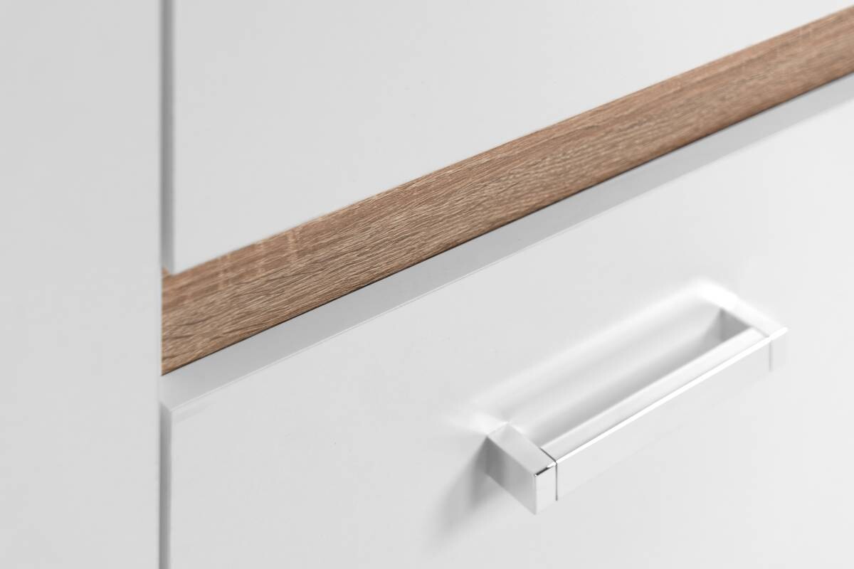 Sideboard Volos Eiche Sonoma Nachbildung weiß B/H/T: ca. 160x90x38 cm