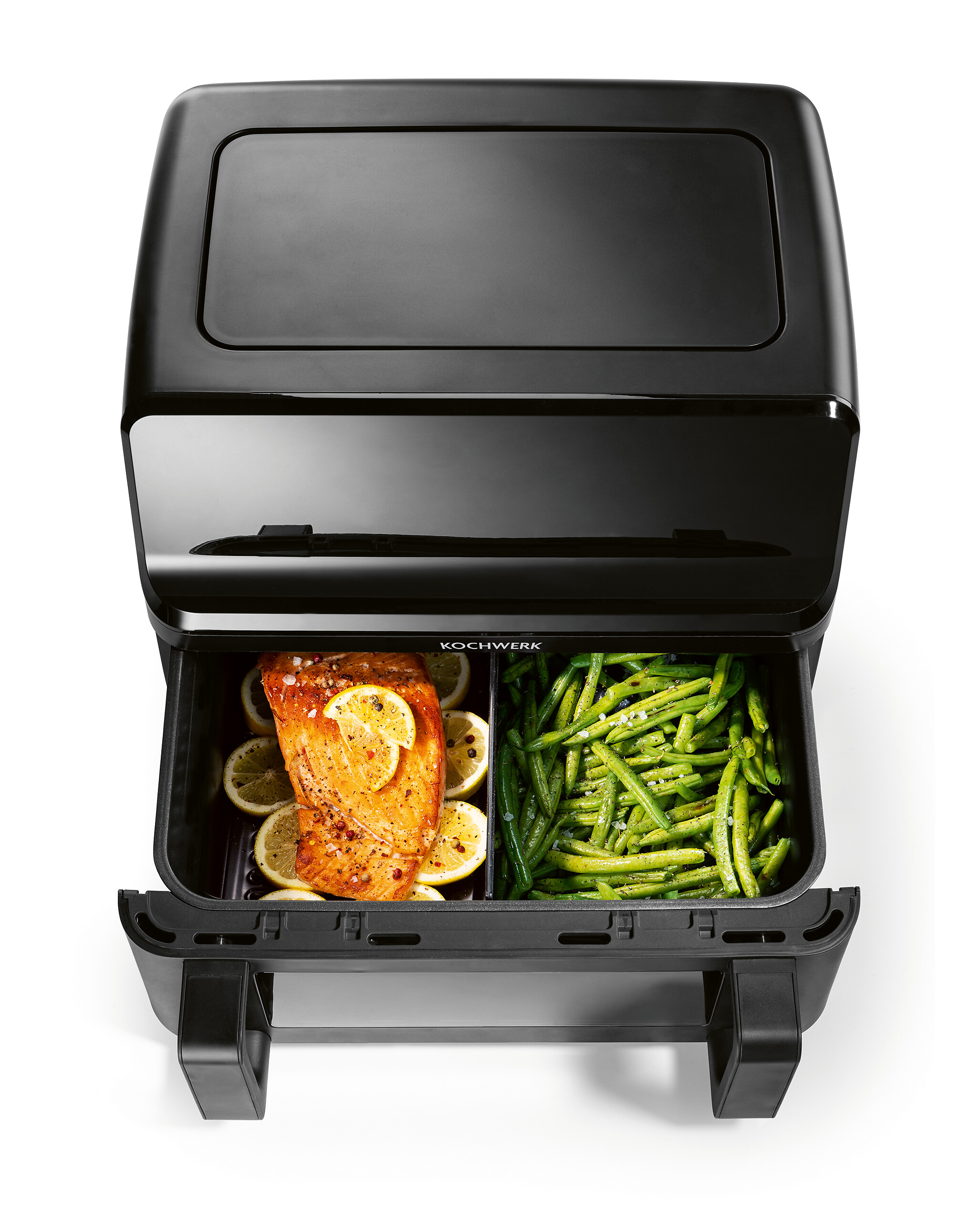 Rachs KOCHWERK Heißluftfritteuse 14349 schwarz Kunststoff B/H/L: ca. 37,5x38x30 cm ca. 9 l