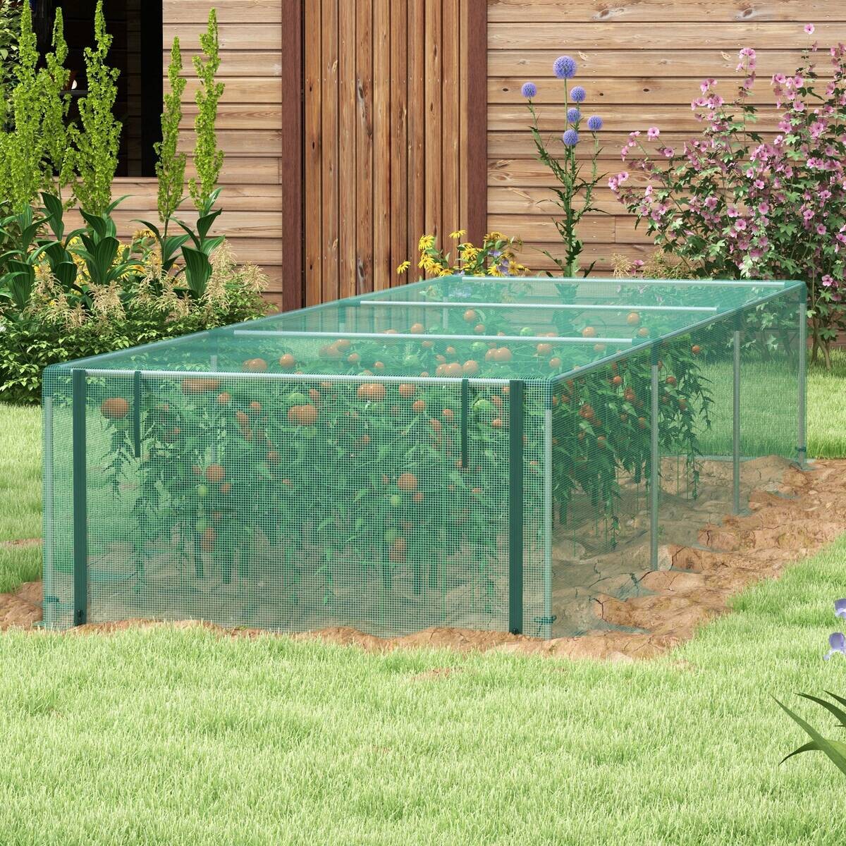 Outsunny Tier-Zubehör grün Kunststoff B/H/L: ca. 373x125x62,5 cm