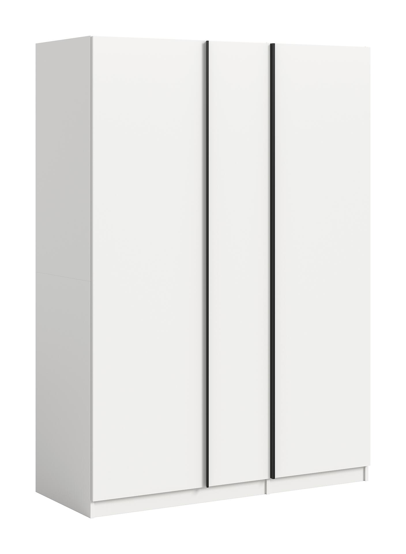 Kleiderschrank OAKLAND weiß B/H/T: ca. 130x183x53 cm Kleiderschrank OAKLAND weiß B/H/T: ca. 130x183x53 cm