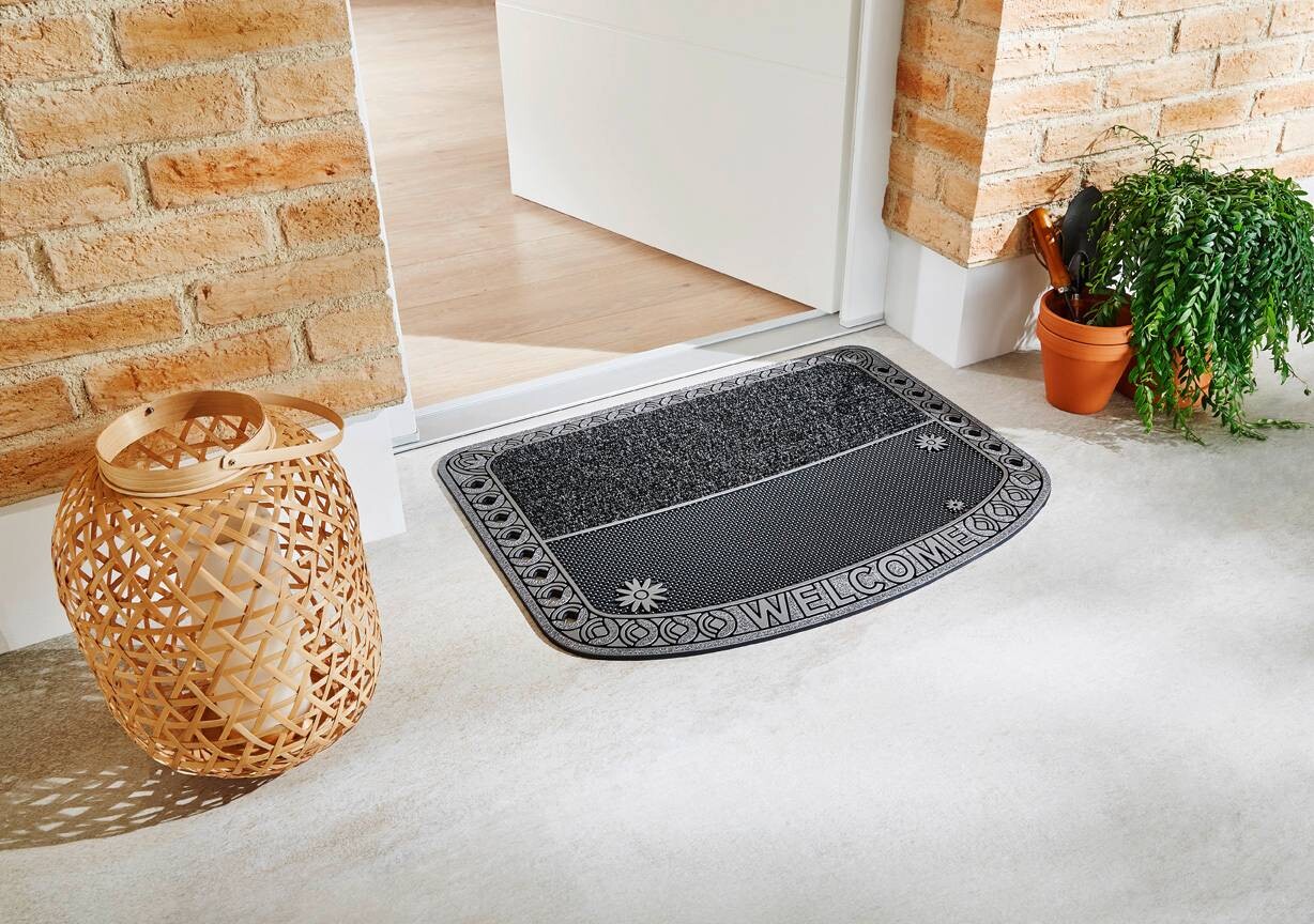 Fußmatte DoubleCircle anthrazit B/L: ca. 75x57 cm