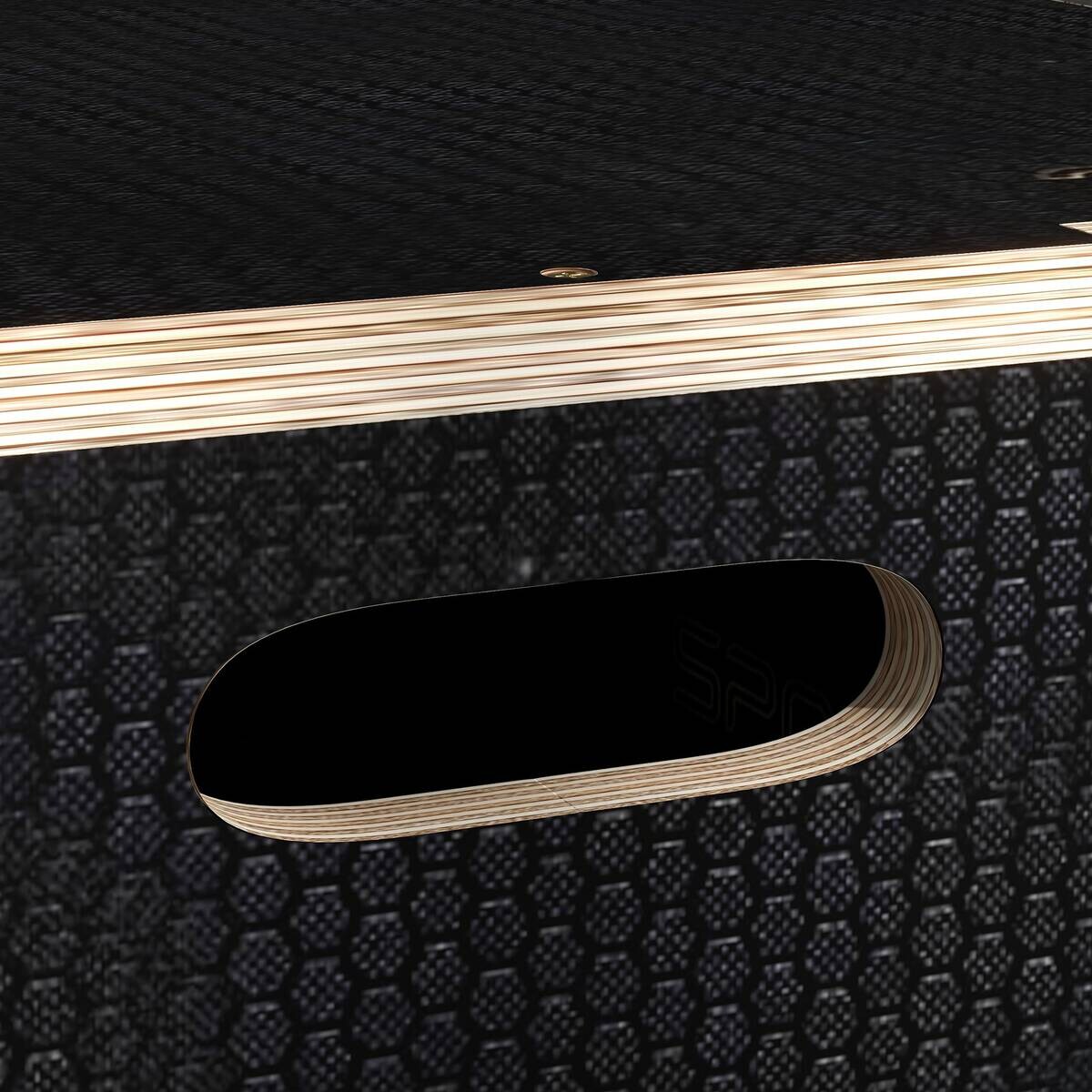 SPORTNOW Sprungbox schwarz Buche B/H/L: ca. 61x51x76 cm