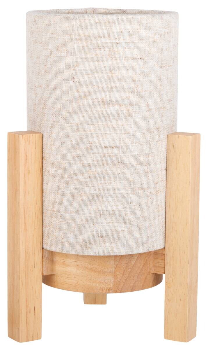 Näve Leuchten Tischleuchte 5305227 natur Holz Textil B/H/T: ca. 16,2x25x16,2 cm null 1 Brennstellen