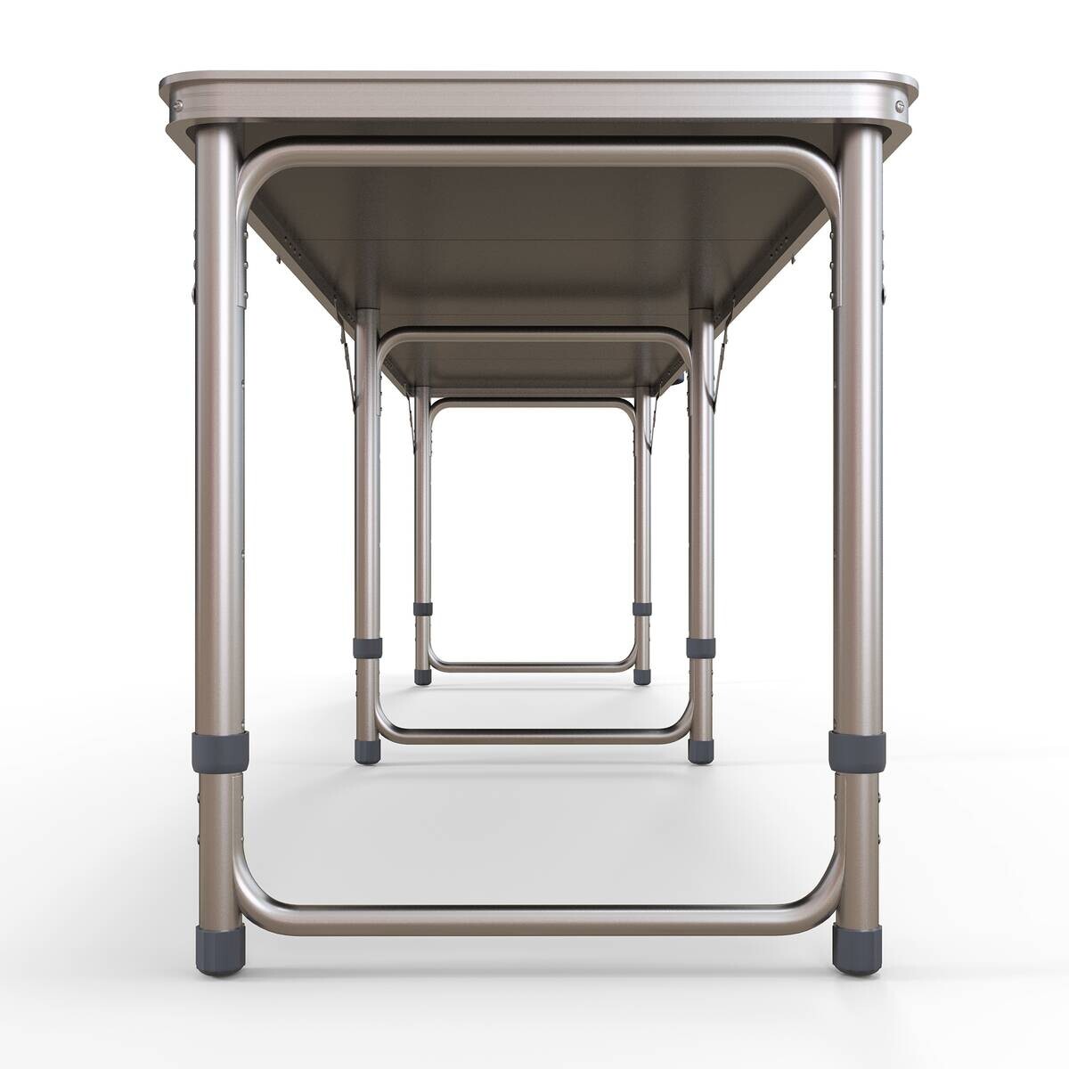 Outsunny Bierpong-Tisch schwarz Aluminium B/H/L: ca. 60x240x70 cm