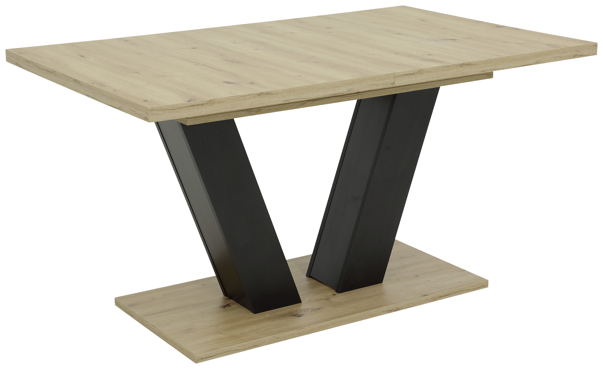 Esstisch Hamm schwarz Artisan Oak Nachbildung schwarz B/T: ca. 140x90 cm Esstisch Hamm schwarz Artisan Oak Nachbildung schwarz B/T: ca. 140x90 cm