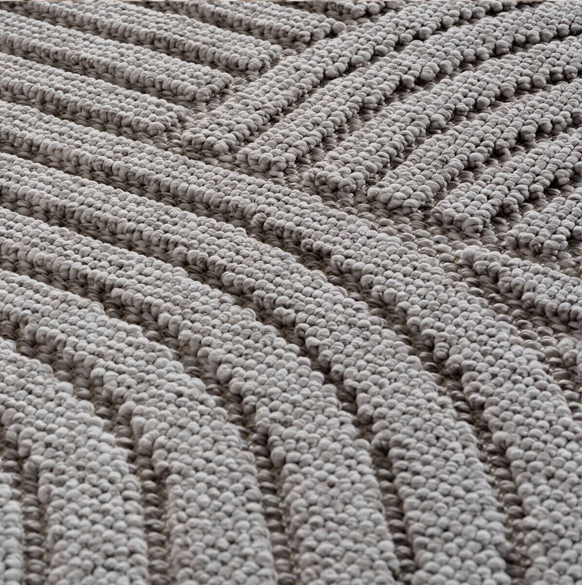 Ayyildiz Kurzflorteppich HELIX silber B/H/L: ca. 160x0,7x230 cm