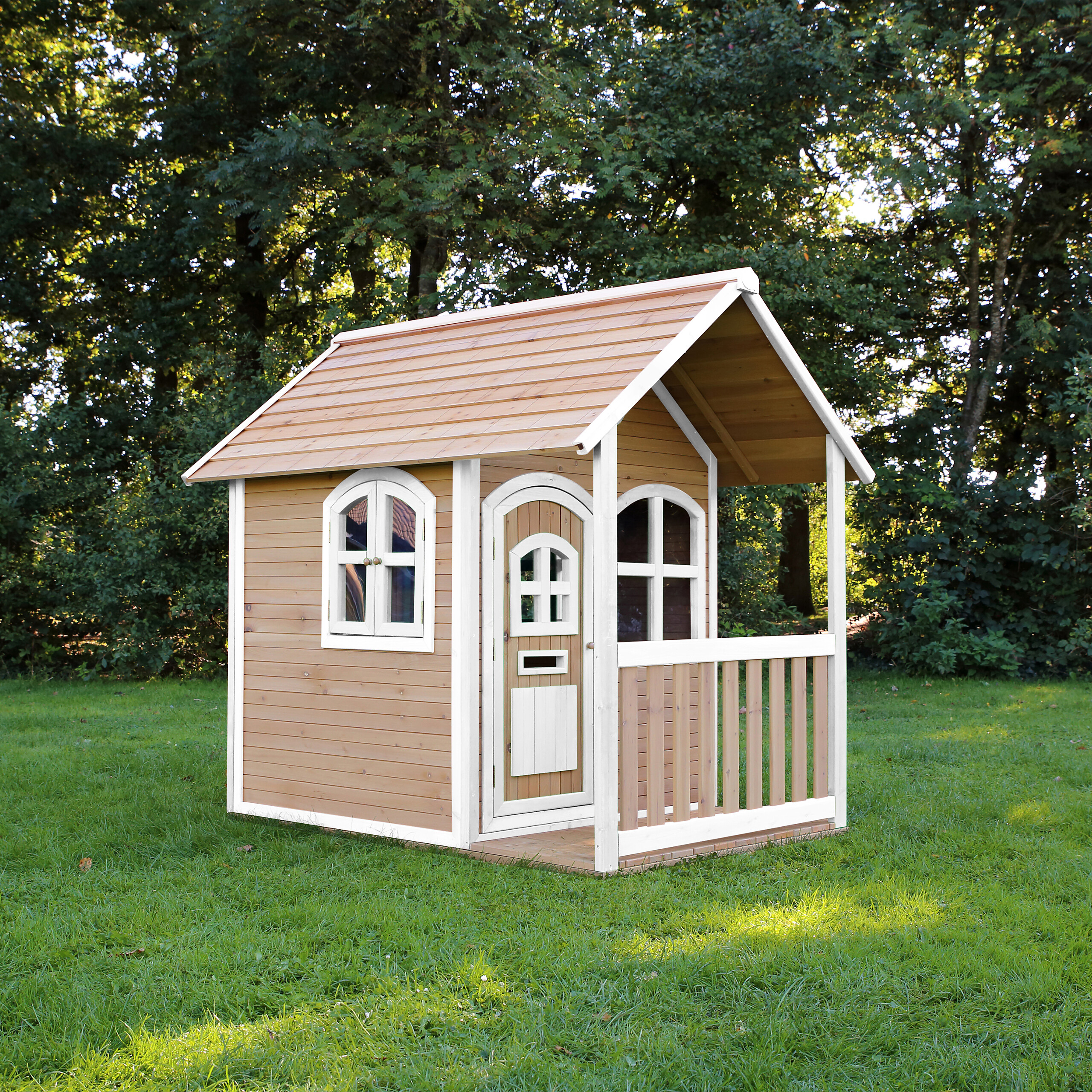 AXI Spielhaus Alex braun B/H/L: ca. 137x178x191 cm