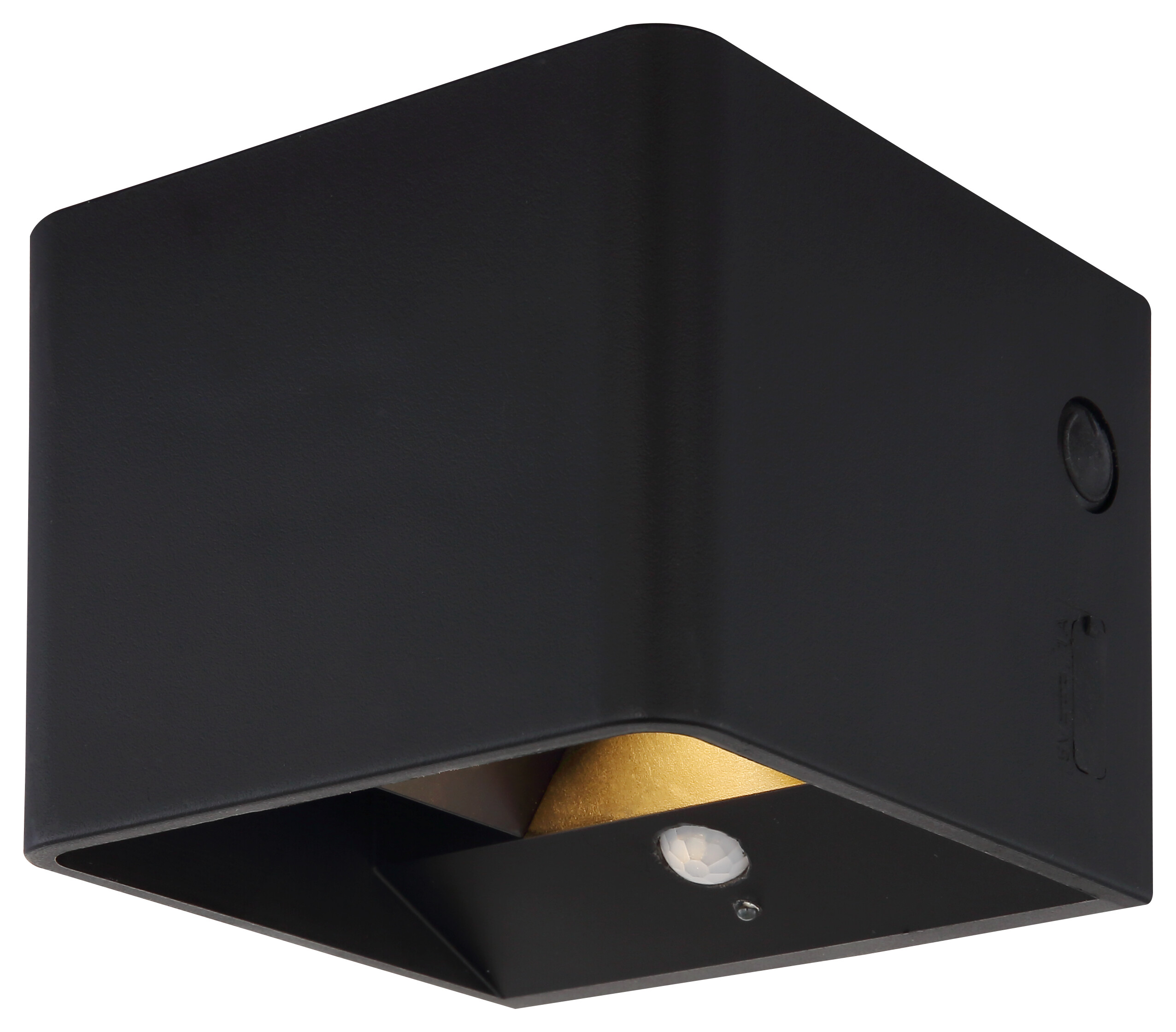 GLOBO LED-Wandleuchte klar mattschwarz PVC Kunststoff Metall B/H/L: ca. 10,1x8x10,2 cm 1 Brennstellen