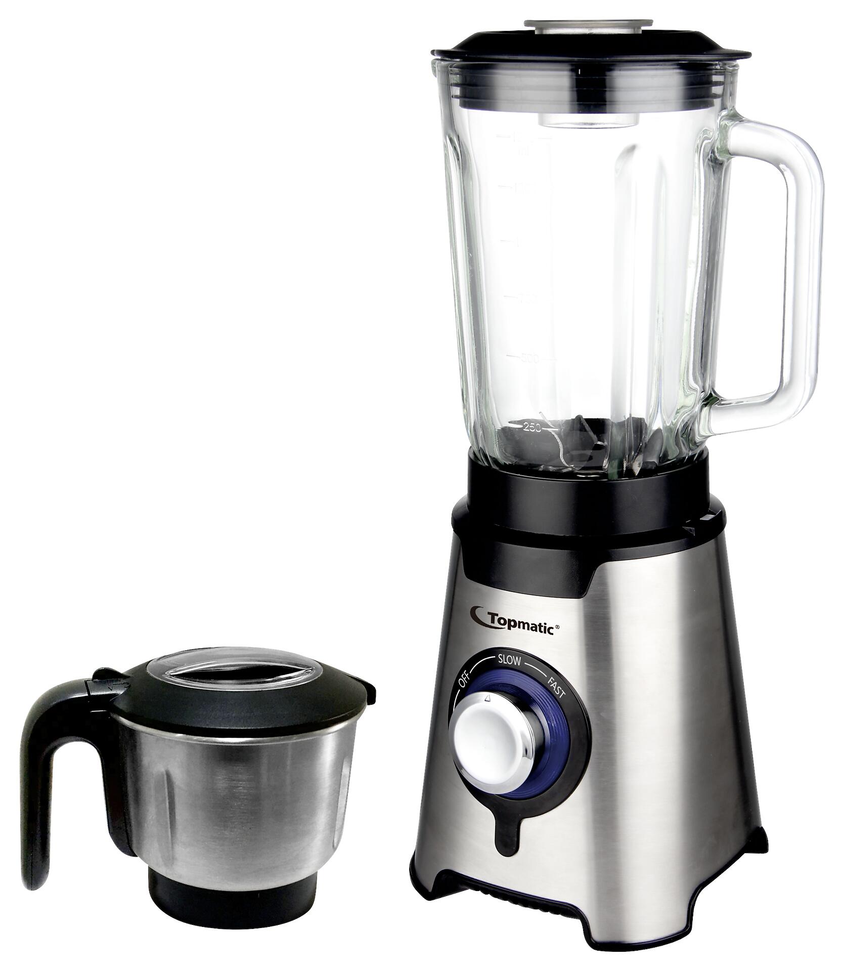 Topmatic Standmixer SME-600.3SG stahlfarbig Kunststoff Glas