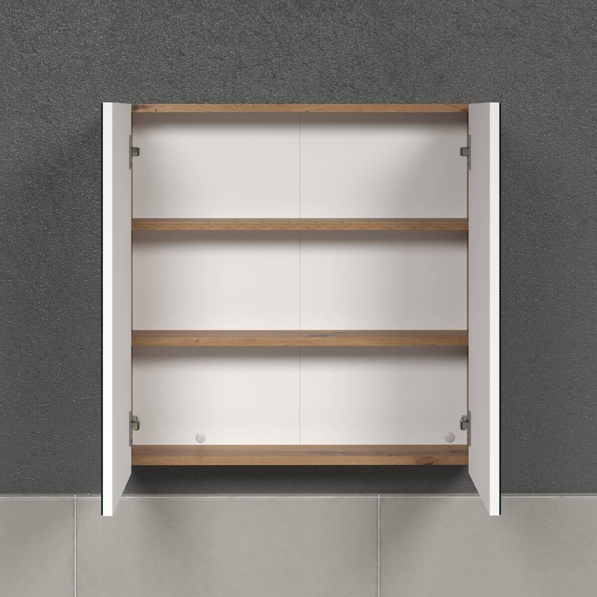 Spiegelschrank Touch Eiche Artisan Nachbildung B/H/T: ca. 69x70x15 cm