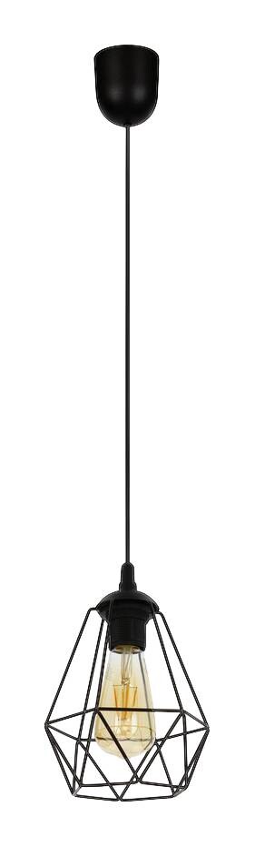 SPOT Light Pendelleuchte Emerald schwarz Metall L/D: ca. 110x17 cm E27 1 Brennstellen