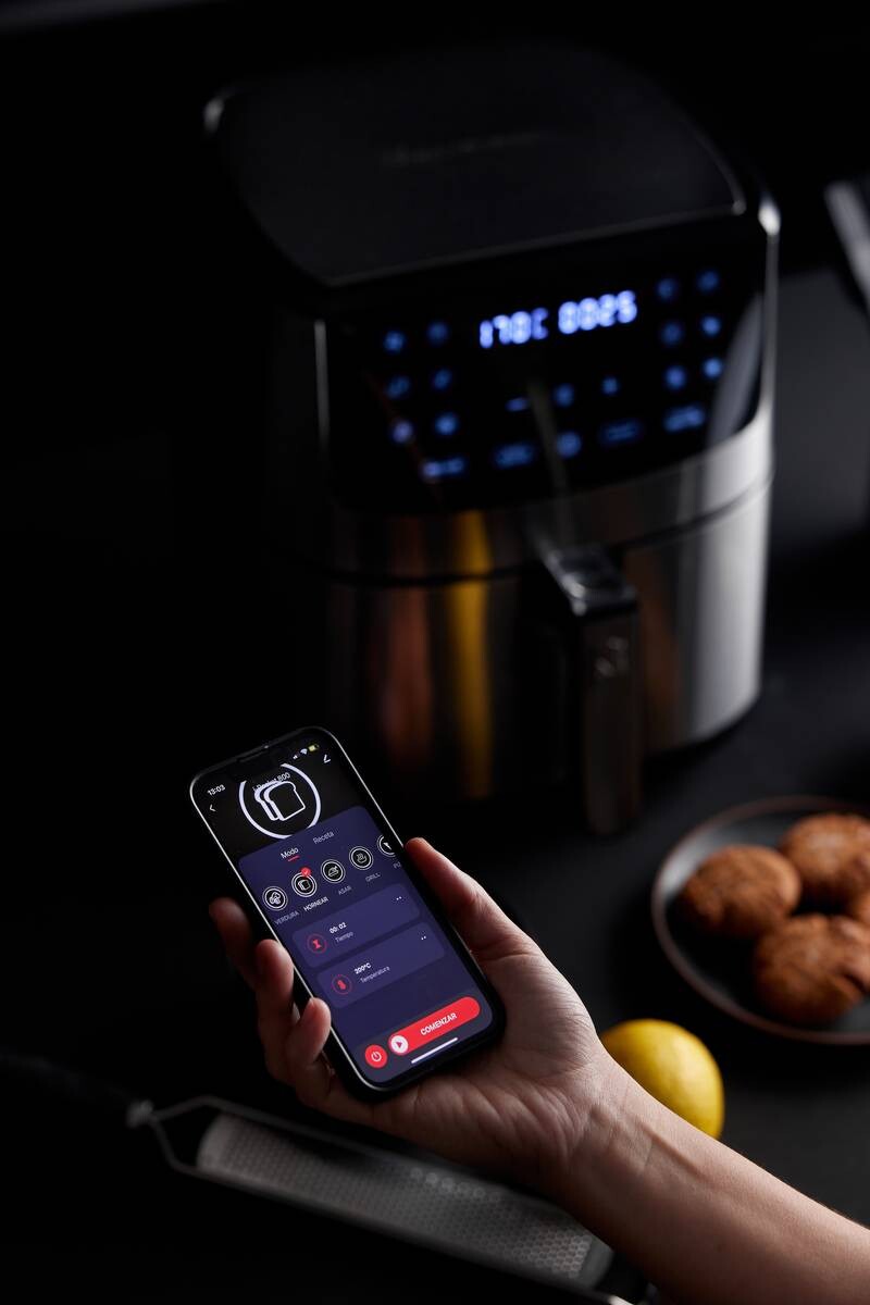 MASTERPRO Heißluftfritteuse BGMP-9344 I-Rocket silber Kunststoff B/H/T: ca. 40x41x35,5 cm ca. 6 l