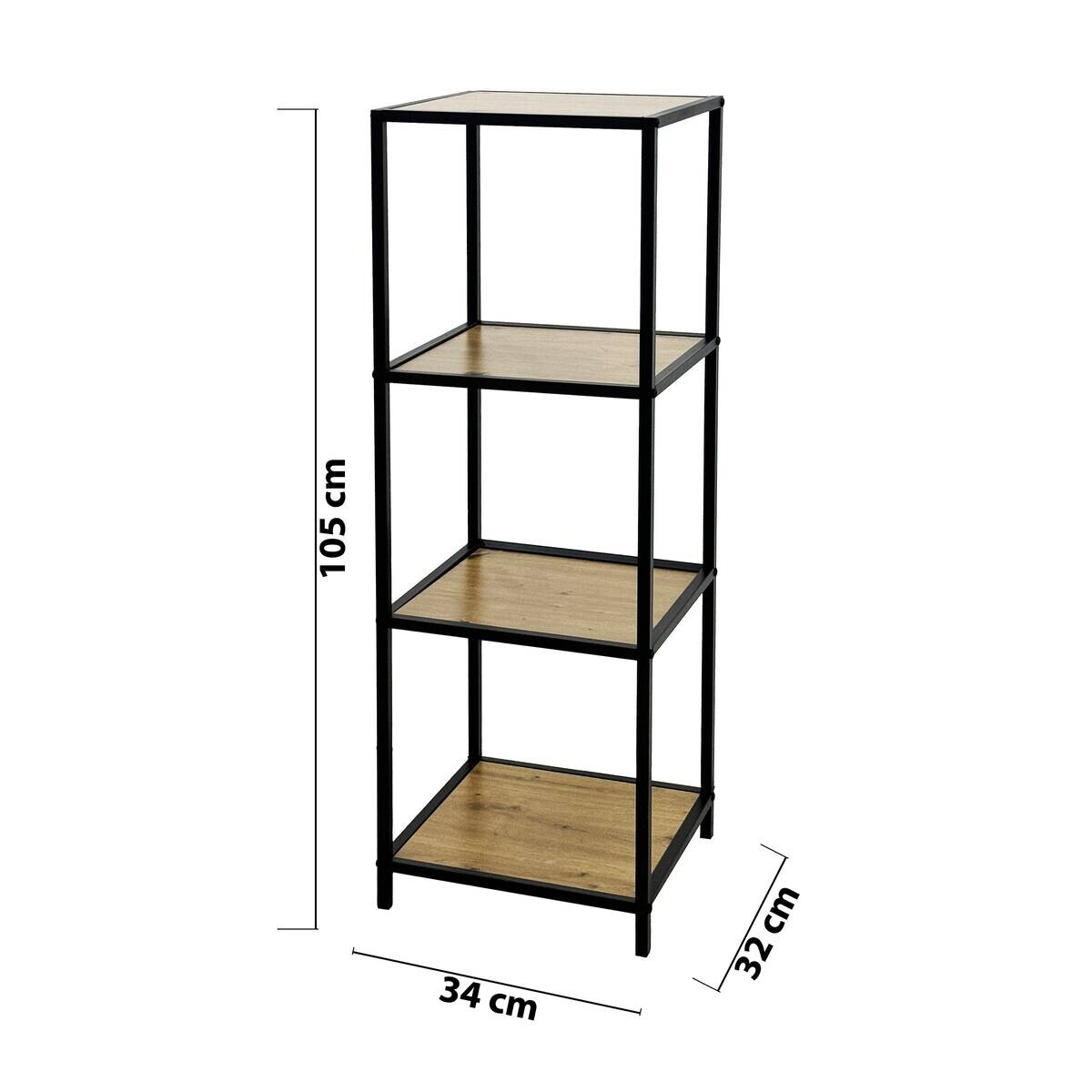 Standregal Sensation schwarz B/H/T: ca. 34x105x32 cm