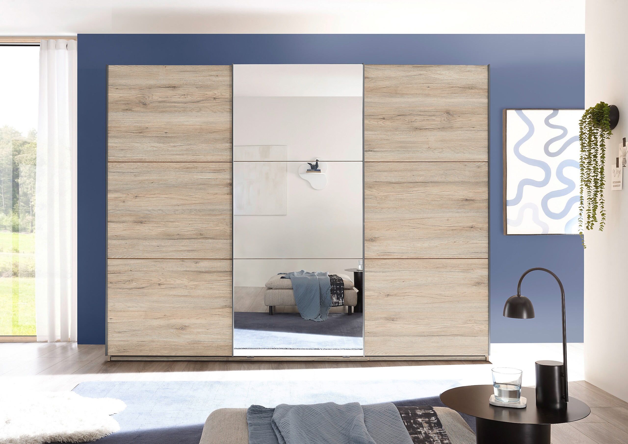 Schwebetürenschrank Bravo Eiche San-Remo Nachbildung B/H/T: ca. 270x210x60 cm