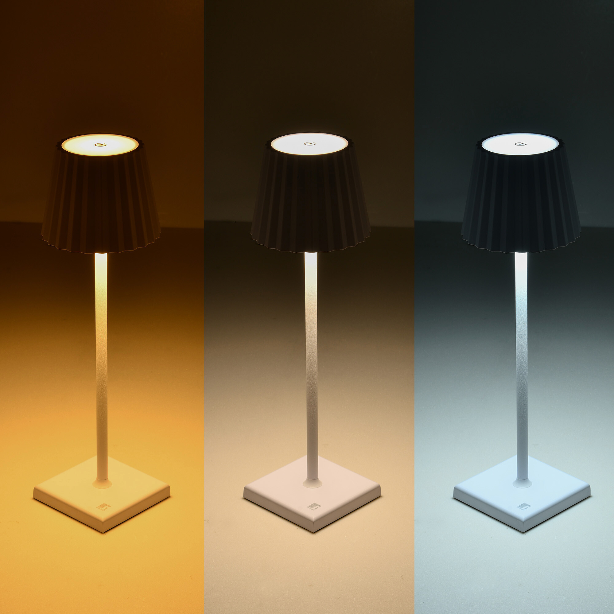 BERGNER LED-Tischleuchte Charcoal schwarz B/H: ca. 11,6x38 cm