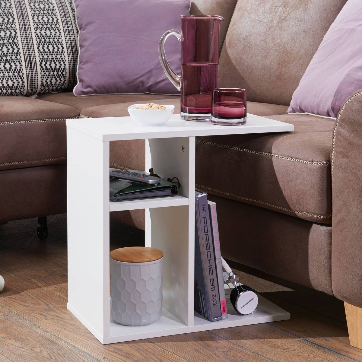 Beistelltisch weiß Holzwerkstoff