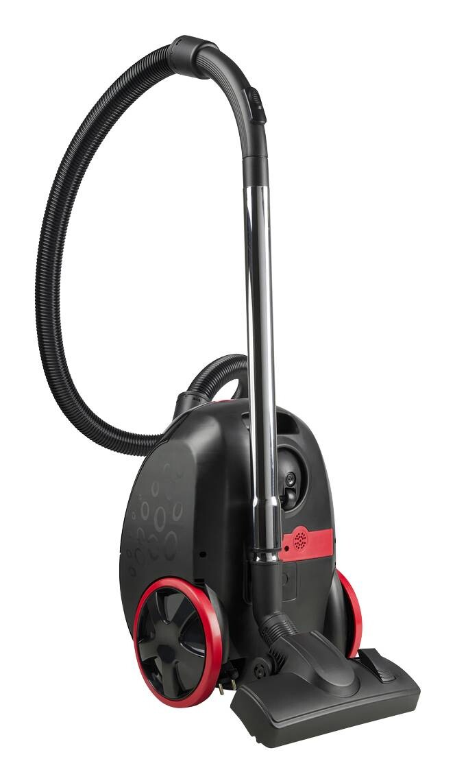Bodenstaubsauger 743013 schwarz rot Kunststoff B/H: ca. 39x30 cm